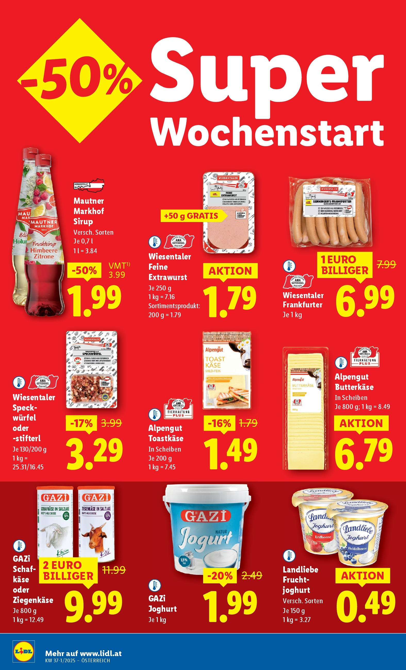 Lidl Flugblatt - Fohnsdorf, Neunkirchen, Graz ab 04.09.2025 - Angebote ab donnerstag | Seite: 44 | Produkte: Zitrone, Himbeere, Käse, Joghurt