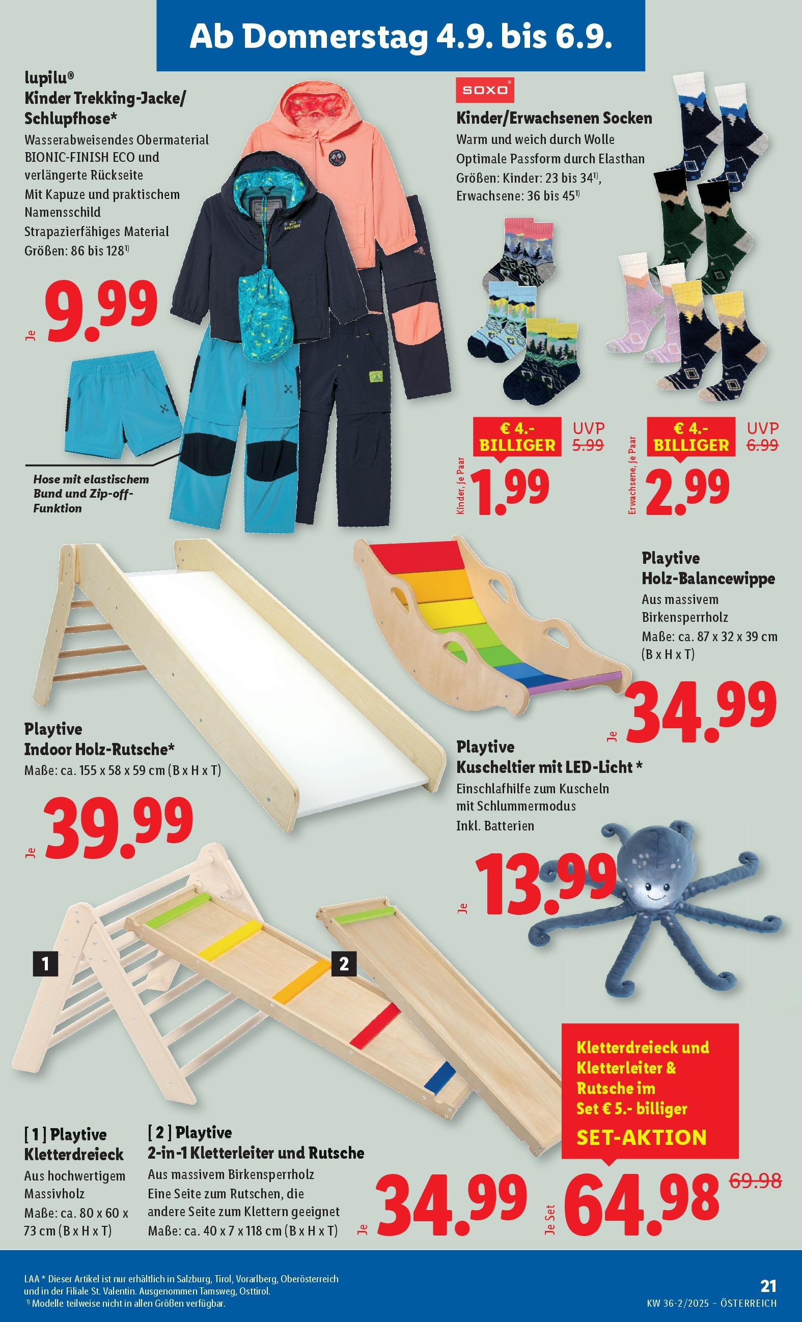 Lidl Flugblatt - Salzburg, Jenbach, Dornbirn ab 04.09.2025 - Angebote ab donnerstag | Seite: 23 | Produkte: Hose, Socken