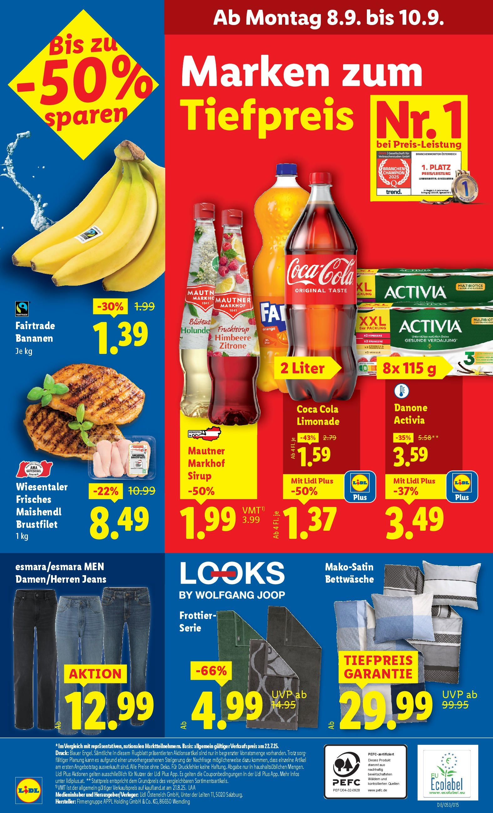 Lidl Flugblatt - Salzburg, Jenbach, Dornbirn ab 04.09.2025 - Angebote ab donnerstag | Seite: 46 | Produkte: Zitrone, Jeans, Himbeere, Bananen
