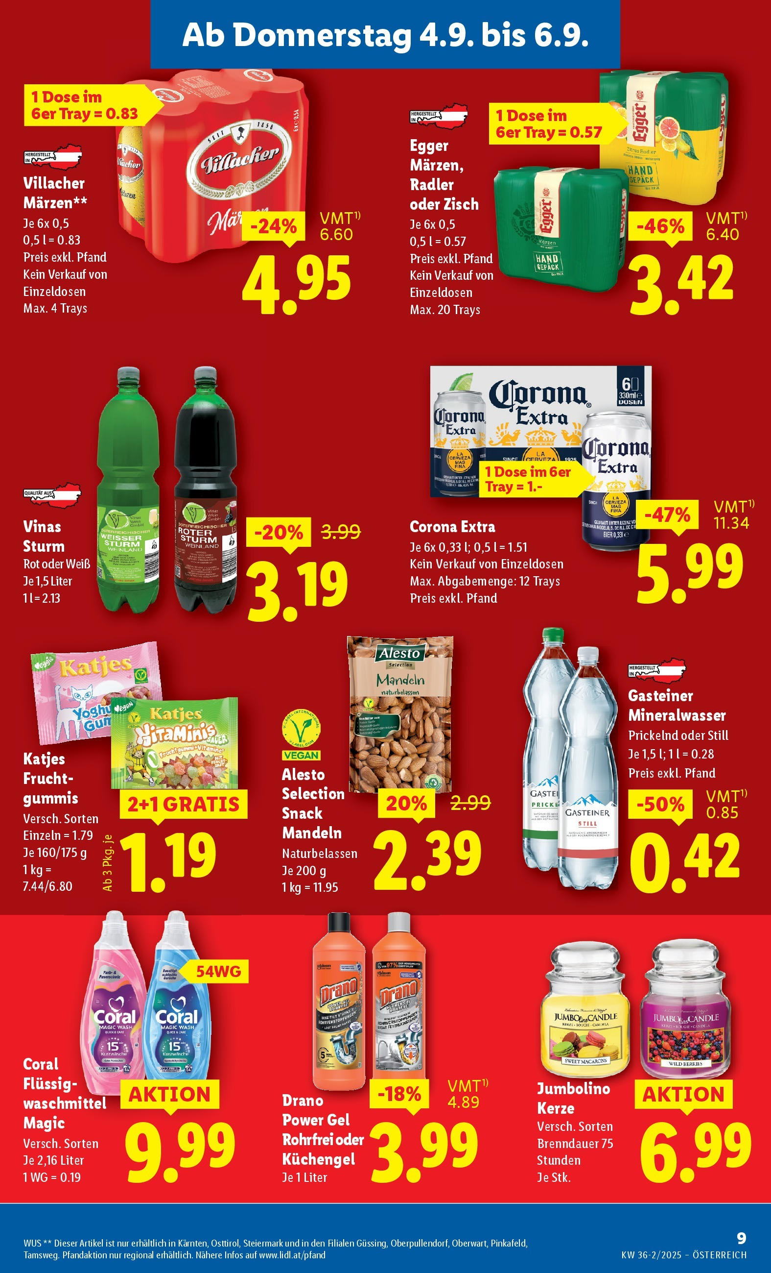 Lidl Flugblatt - Fohnsdorf, Neunkirchen, Graz ab 04.09.2025 - Angebote ab donnerstag | Seite: 11 | Produkte: Eier, Waschmittel