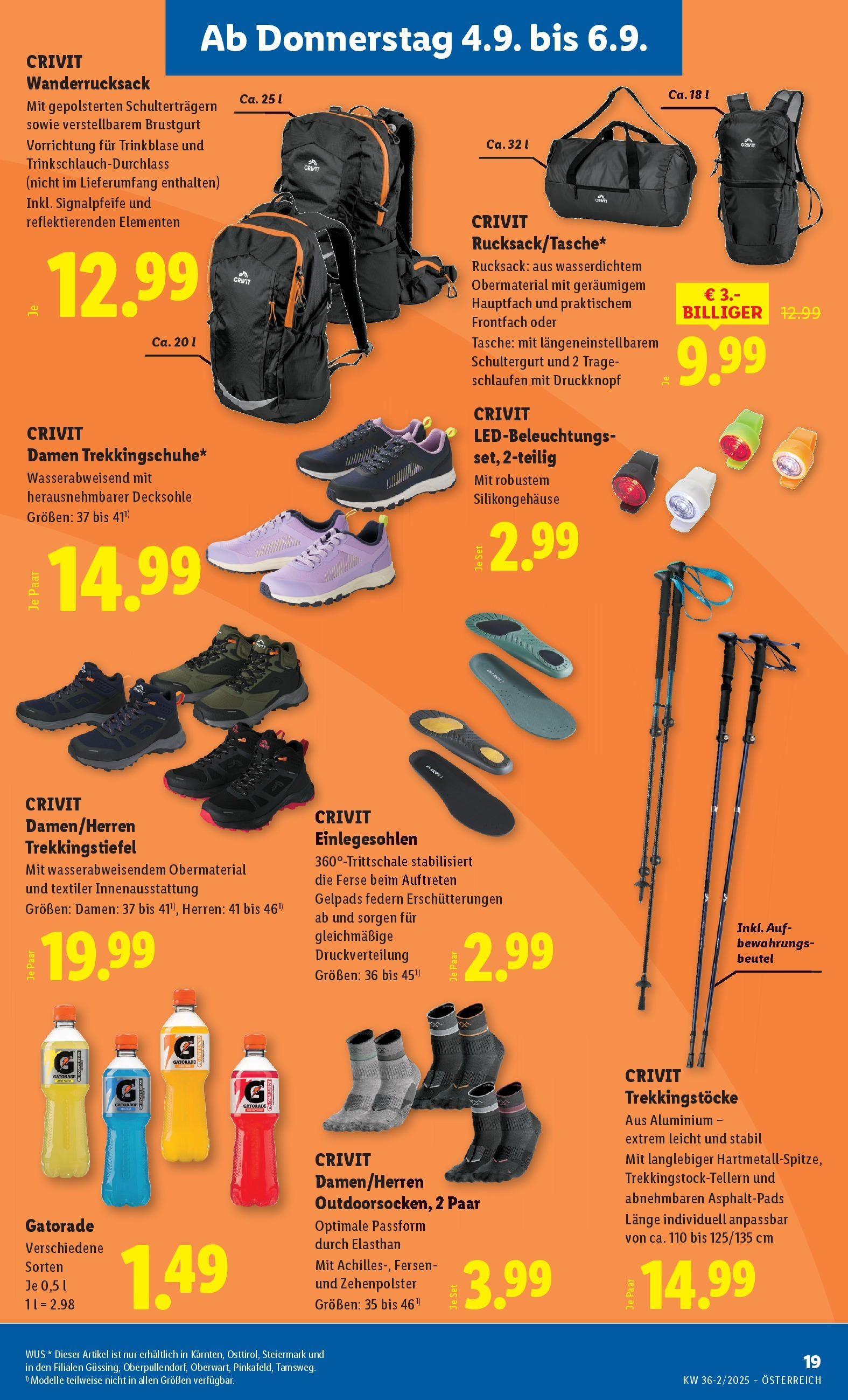 Lidl Flugblatt - Fohnsdorf, Neunkirchen, Graz ab 04.09.2025 - Angebote ab donnerstag | Seite: 21 | Produkte: Rucksack, Tasche