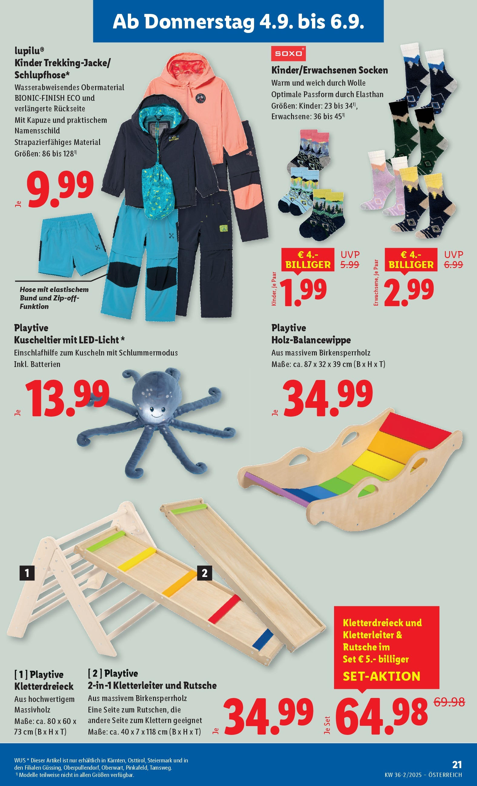 Lidl Flugblatt - Fohnsdorf, Neunkirchen, Graz ab 04.09.2025 - Angebote ab donnerstag | Seite: 23 | Produkte: Hose, Socken