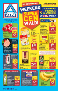 Pogląd oferty "Aldi Gazetka - Okazje na weekend" - ważna od 28.08.2025