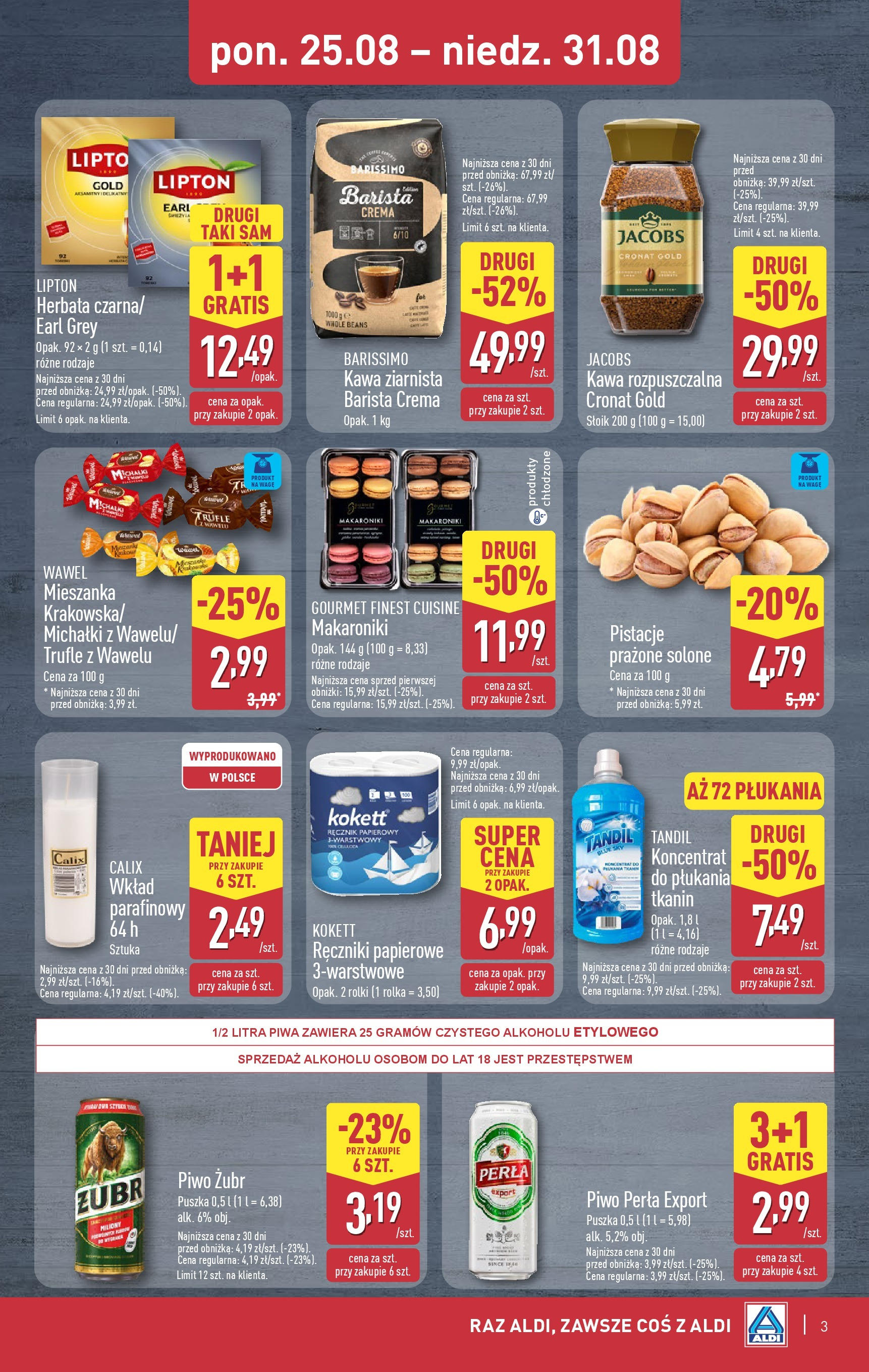 Aldi Gazetka - Okazje na weekend od 28.08.2025 | Nowa PDF gazetka | Strona: 3 | Produkty: Rolki, Kawa ziarnista, Ręczniki papierowe, Kawa Aldi Gazetka - Okazje na weekend od 28.08.2025 - Ulotka PDF, promocje | Strona: 3 | Produkty: Rolki, Kawa ziarnista, Ręczniki papierowe, Kawa