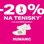 Humanic -20 % NA TENISKY – do 09.09.2025
