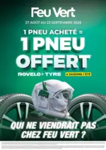 Feu Vert 1 pneu acheté = 1 pneu offert (FRAN) - au 09.09.2025