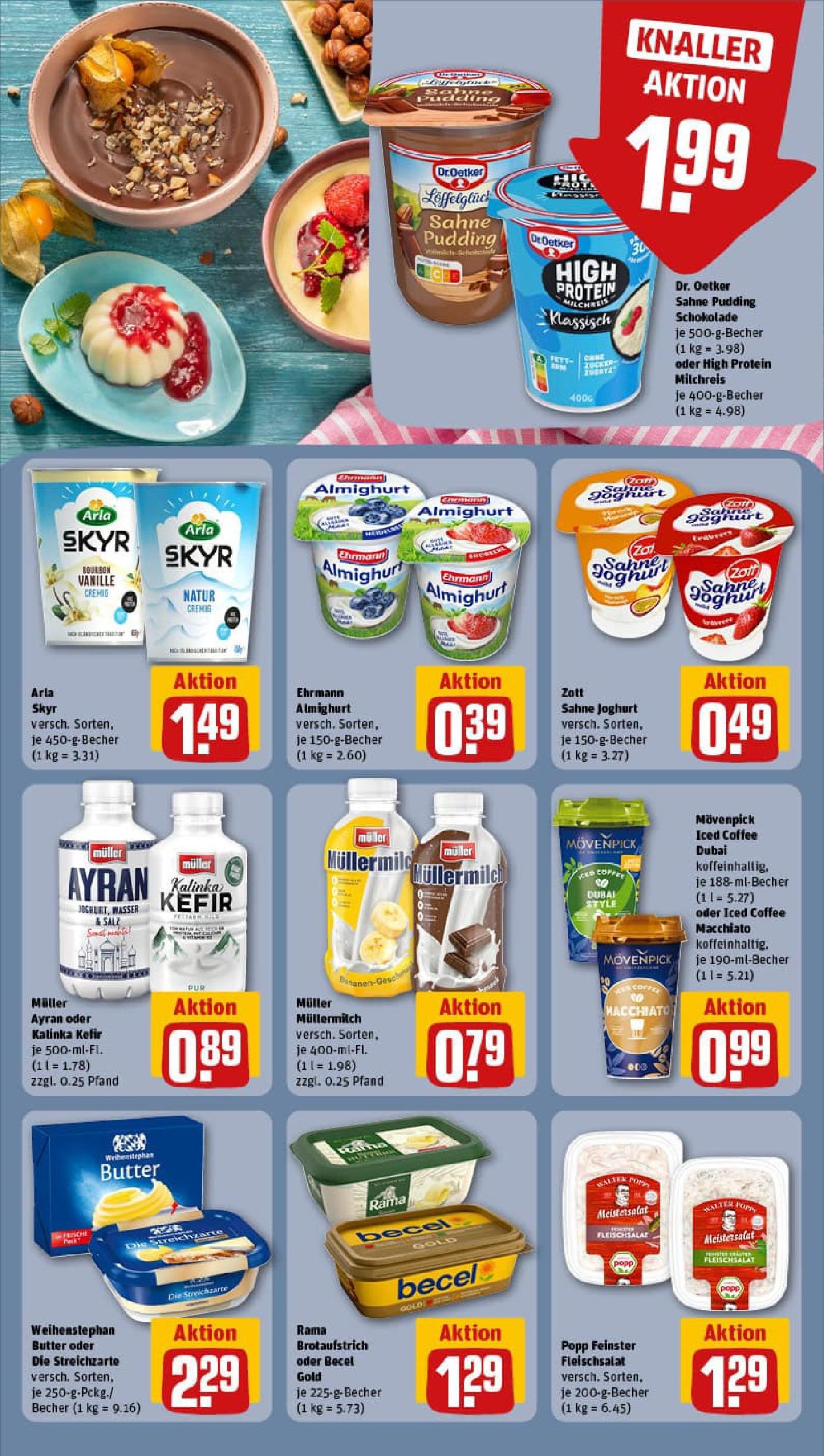 REWE Prospekt ab 01.09.2025 zum Blättern » Angebote | Seite: 15 | Produkte: Margarine, Ehrmann almighurt, Schokolade, Pudding REWE Prospekt ab 01.09.2025 zum Blättern » Angebote | Seite: 15 | Produkte: Margarine, Ehrmann almighurt, Schokolade, Pudding