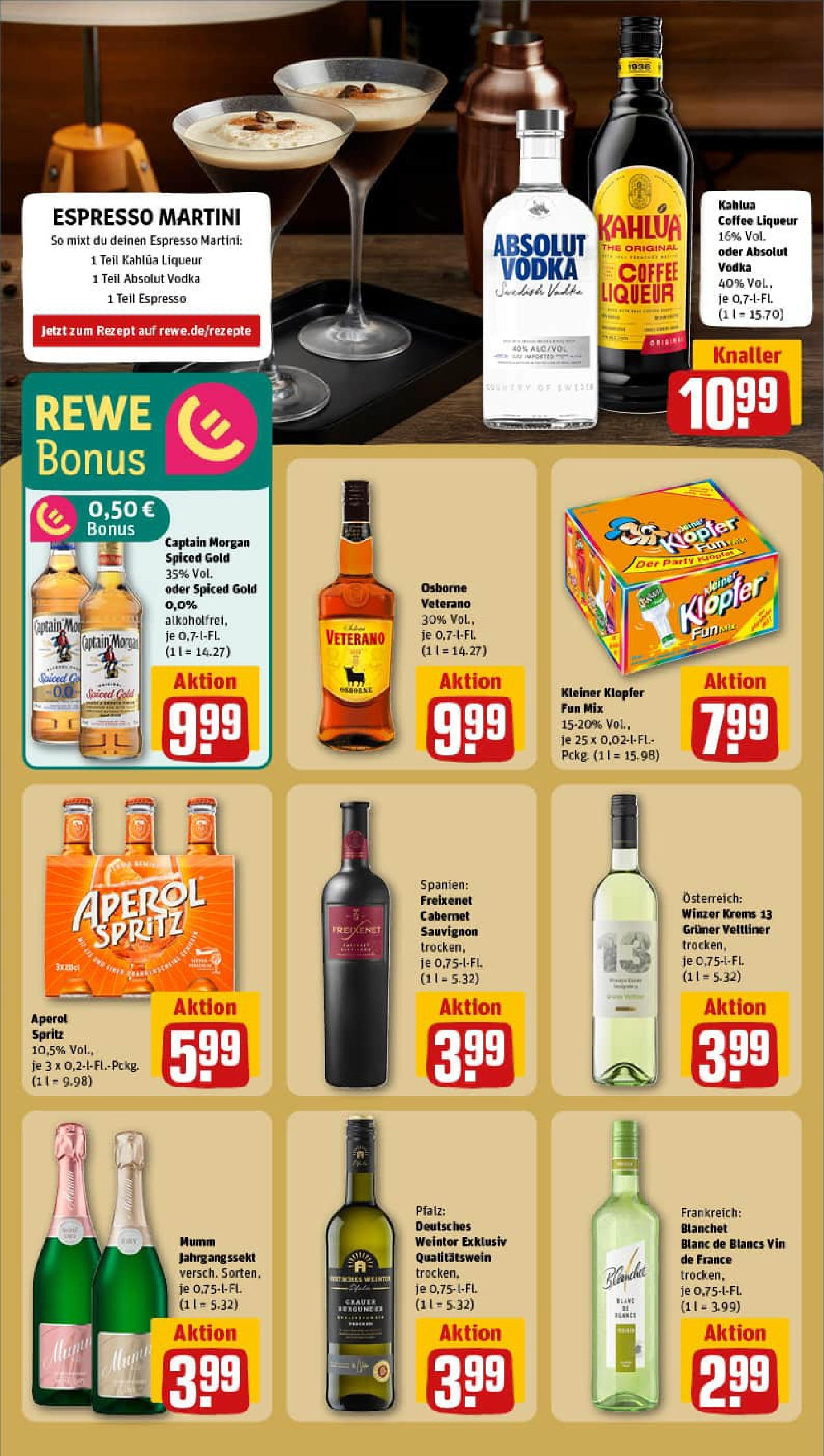 REWE Prospekt ab 01.09.2025 zum Blättern » Angebote | Seite: 23 | Produkte: Martini, Osborne, Freixenet, Aperol REWE Prospekt ab 01.09.2025 zum Blättern » Angebote | Seite: 23 | Produkte: Martini, Osborne, Freixenet, Aperol