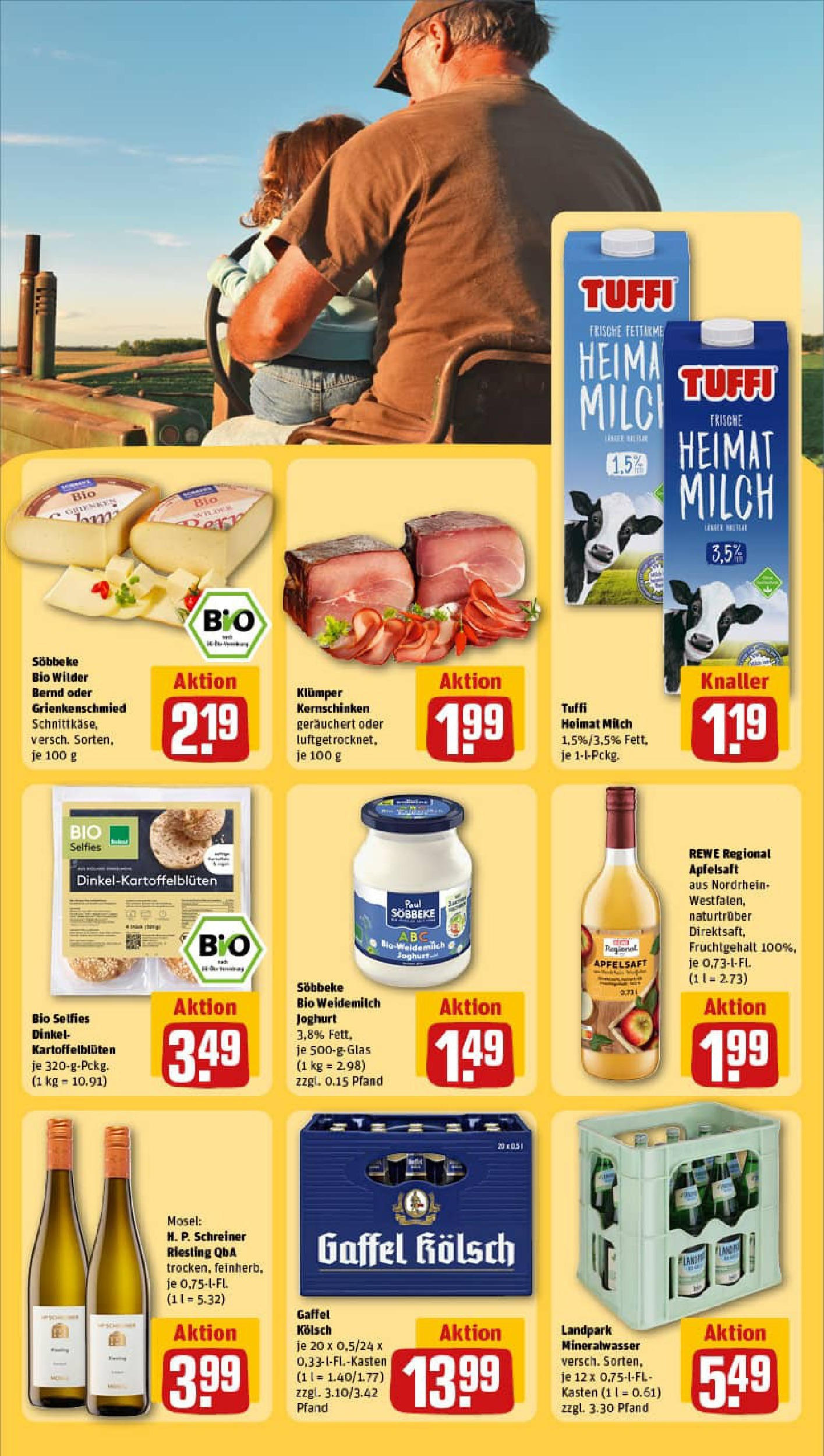 REWE Prospekt ab 01.09.2025 zum Blättern » Angebote | Seite: 25 | Produkte: Milch, Joghurt, Apfelsaft, Apple