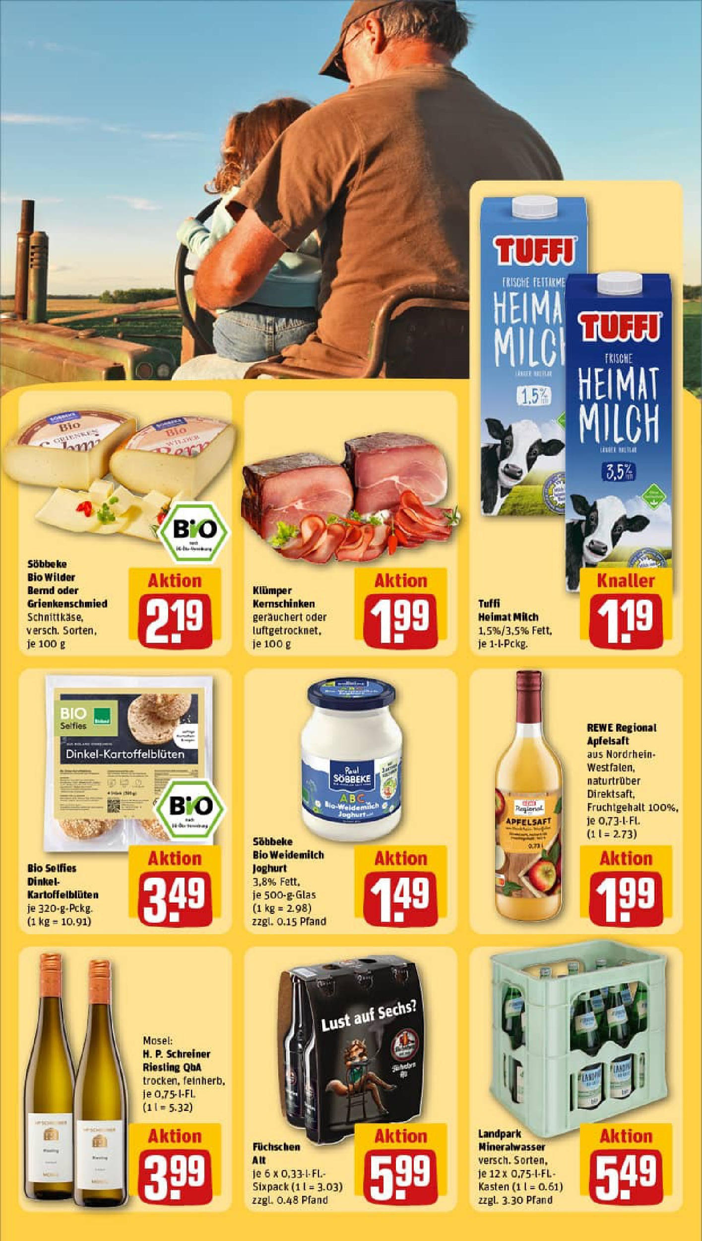 REWE Prospekt ab 01.09.2025 zum Blättern » Angebote | Seite: 25 | Produkte: Milch, Joghurt, Apfelsaft, Apple REWE Prospekt ab 01.09.2025 zum Blättern » Angebote | Seite: 25 | Produkte: Milch, Joghurt, Apfelsaft, Apple