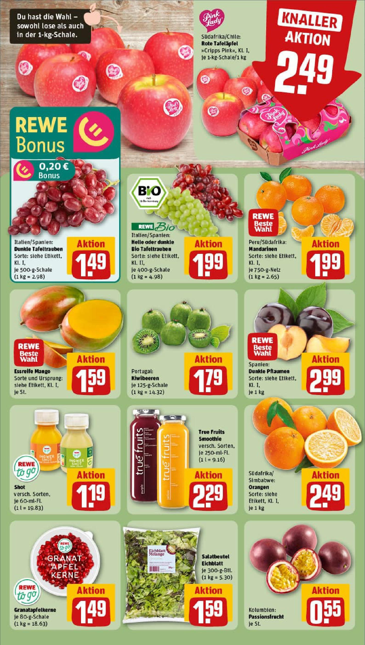 REWE Prospekt ab 01.09.2025 zum Blättern » Angebote | Seite: 8 | Produkte: Pflaumen, Mandarinen, Orangen, Mango REWE Prospekt ab 01.09.2025 zum Blättern » Angebote | Seite: 8 | Produkte: Pflaumen, Mandarinen, Orangen, Mango