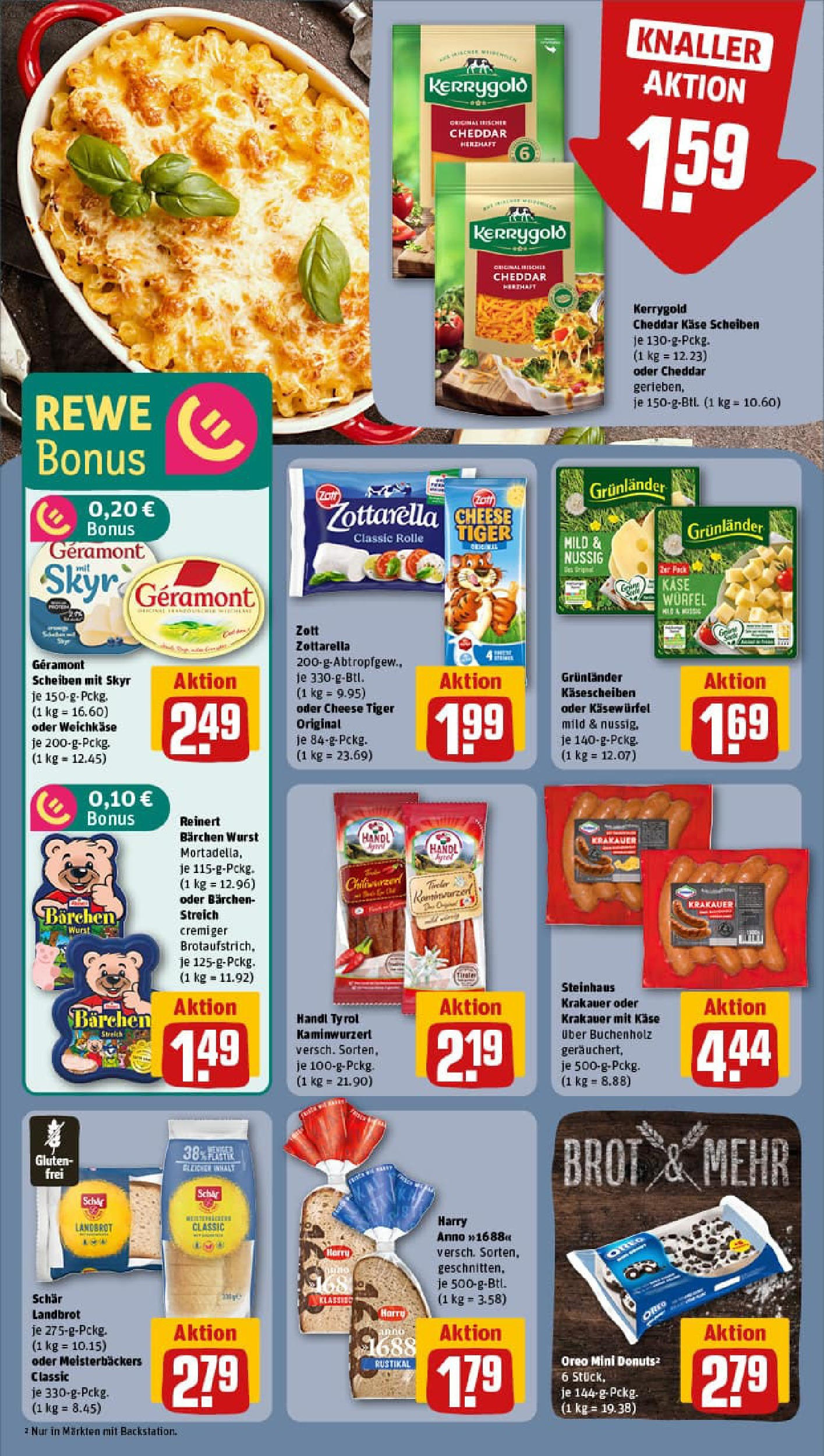 REWE Prospekt ab 01.09.2025 zum Blättern » Angebote | Seite: 14 | Produkte: Käse, Mozzarella, Grunlander, Brot REWE Prospekt ab 01.09.2025 zum Blättern » Angebote | Seite: 14 | Produkte: Käse, Mozzarella, Grunlander, Brot