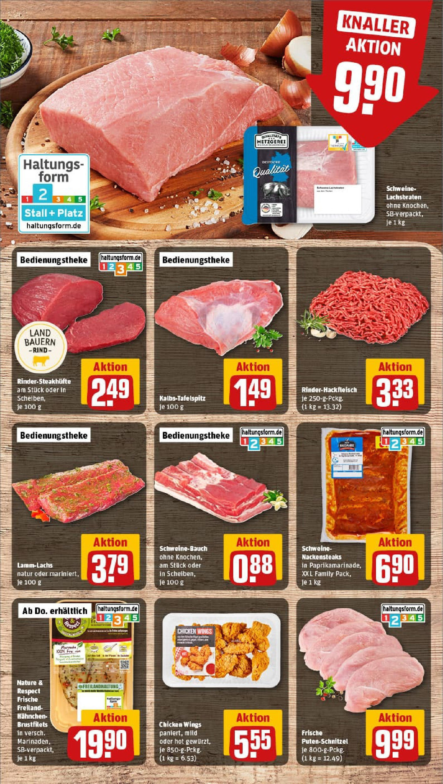 REWE Prospekt ab 01.09.2025 zum Blättern » Angebote | Seite: 12 | Produkte: Nackensteaks, Hahnchen, Putenschnitzel, Steak