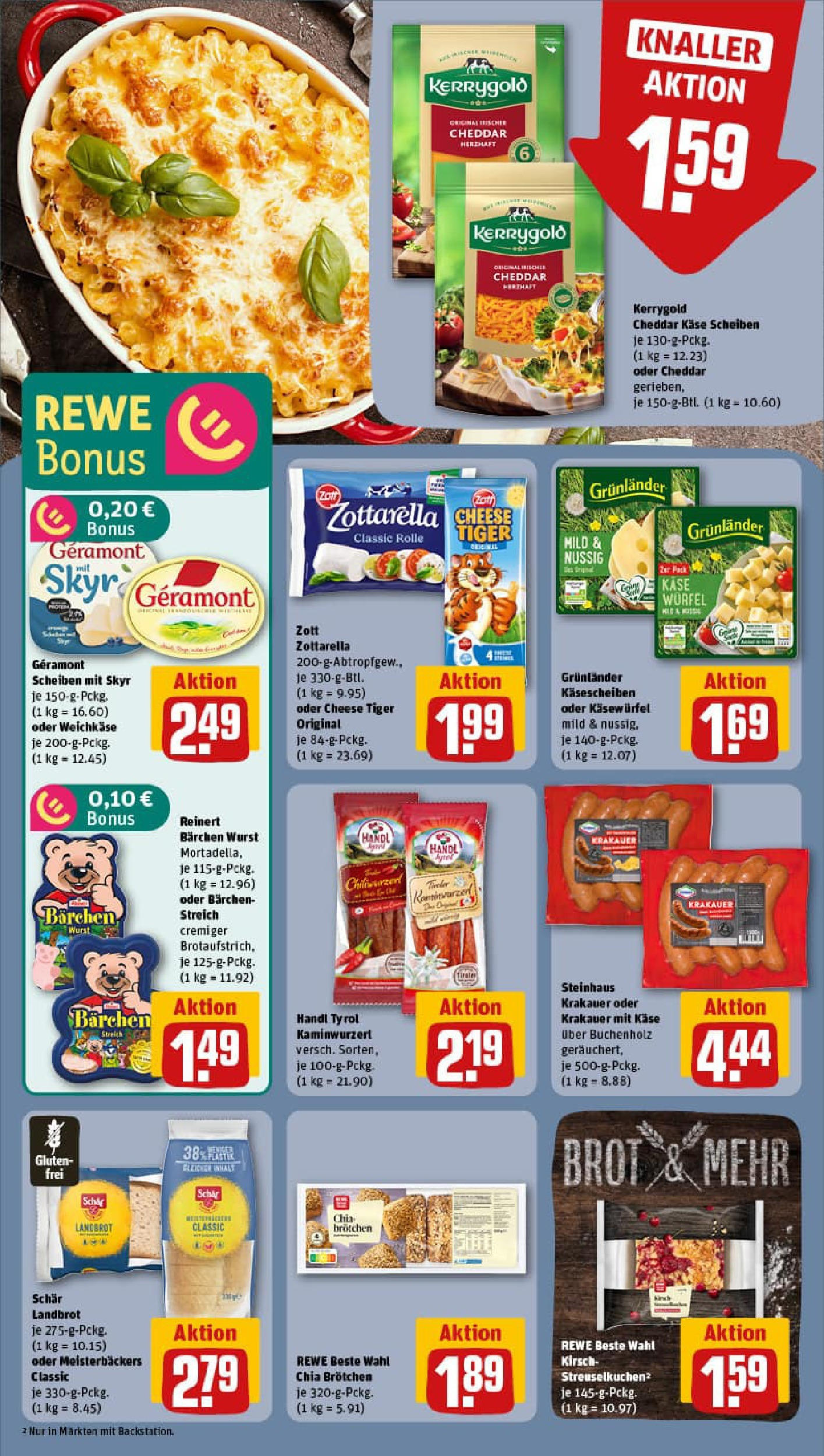 REWE Prospekt ab 01.09.2025 zum Blättern » Angebote | Seite: 18 | Produkte: Käse, Skyr, Grunlander, Wurst REWE Prospekt ab 01.09.2025 zum Blättern » Angebote | Seite: 18 | Produkte: Käse, Skyr, Grunlander, Wurst