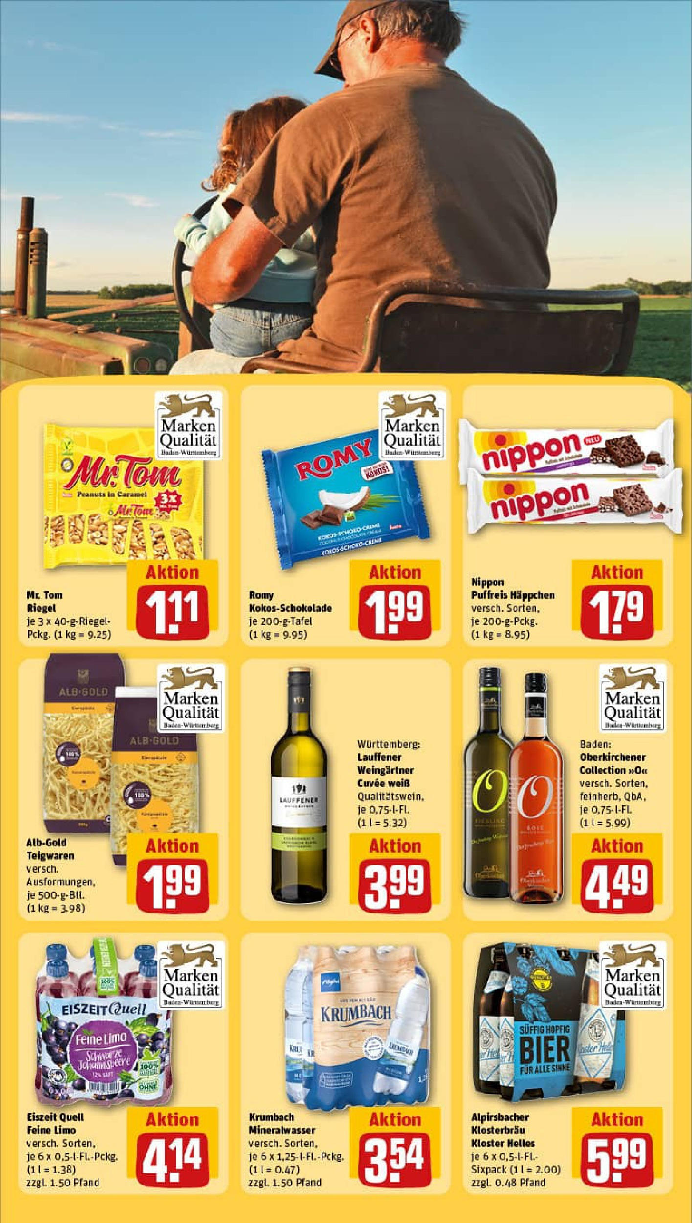 REWE Prospekt ab 01.09.2025 zum Blättern » Angebote | Seite: 25 | Produkte: Bier, Mineralwasser, Pasta