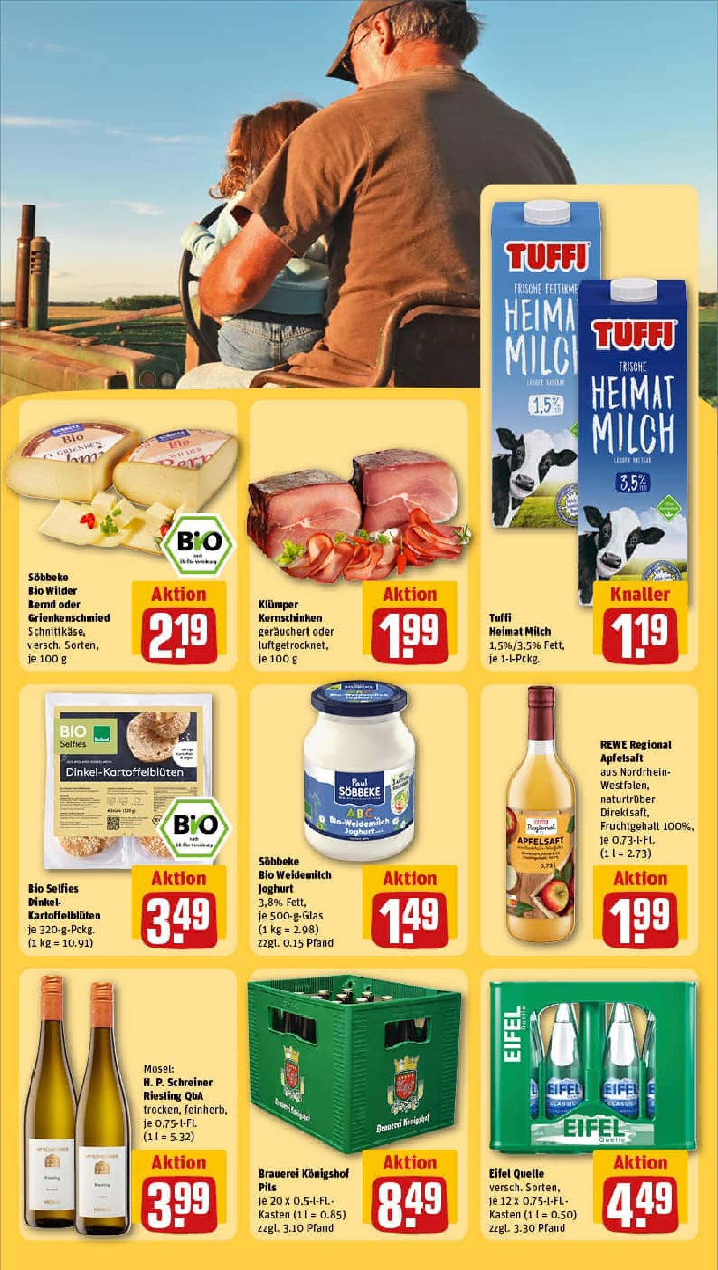 REWE Prospekt ab 01.09.2025 zum Blättern » Angebote | Seite: 23 | Produkte: Joghurt, Pils, Apfelsaft, Apple REWE Prospekt ab 01.09.2025 zum Blättern » Angebote | Seite: 23 | Produkte: Joghurt, Pils, Apfelsaft, Apple