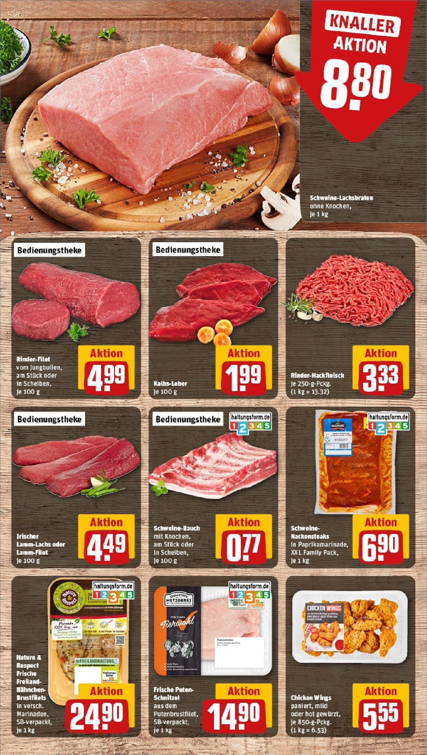 REWE Prospekt ab 01.09.2025 zum Blättern » Angebote | Seite: 10 | Produkte: Nackensteaks, Hahnchen, Schnitzel, Kalbsleber REWE Prospekt ab 01.09.2025 zum Blättern » Angebote | Seite: 10 | Produkte: Nackensteaks, Hahnchen, Schnitzel, Kalbsleber