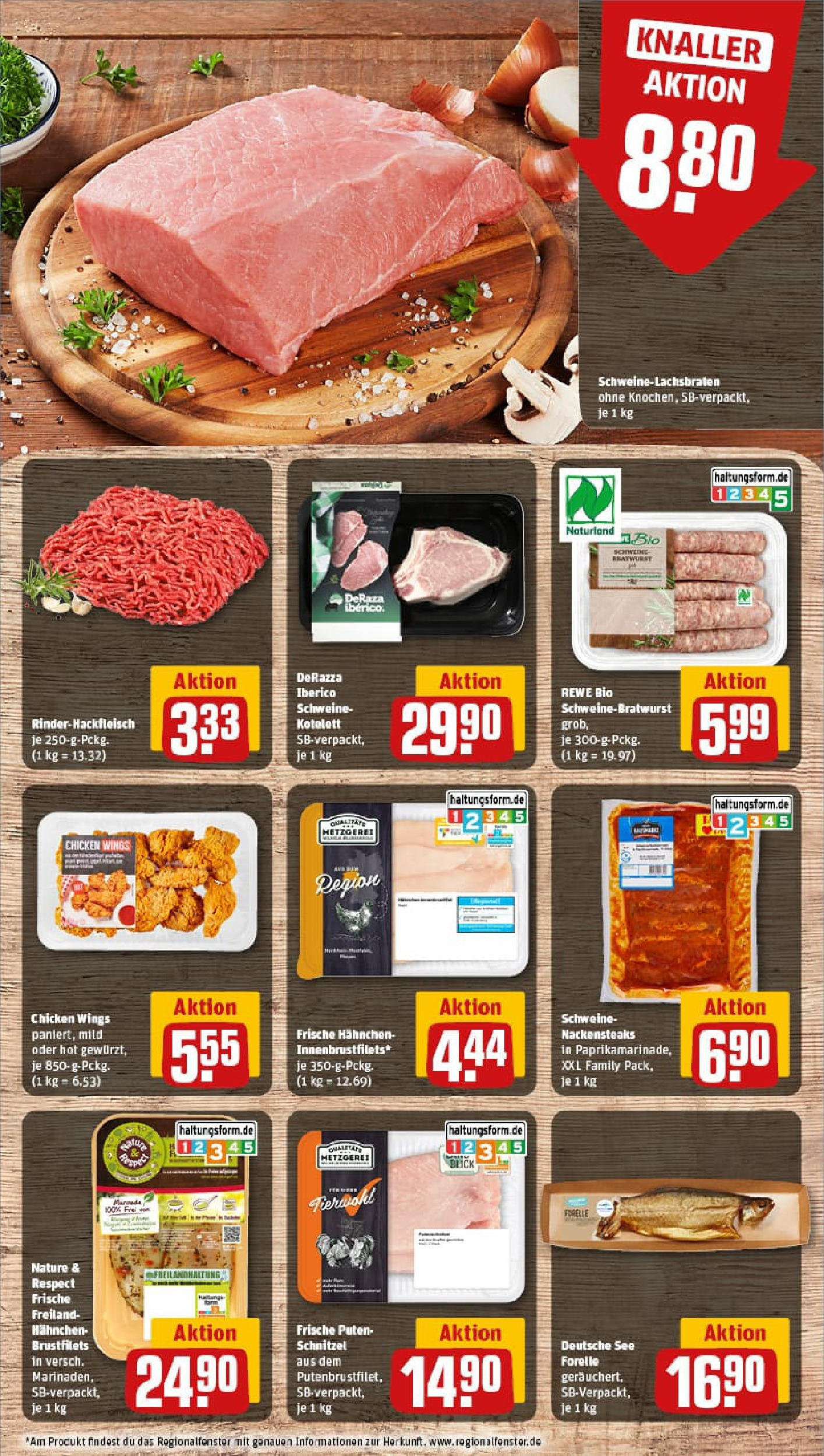 REWE Prospekt ab 01.09.2025 zum Blättern » Angebote | Seite: 10 | Produkte: Nackensteaks, Hahnchen, Schnitzel REWE Prospekt ab 01.09.2025 zum Blättern » Angebote | Seite: 10 | Produkte: Nackensteaks, Hahnchen, Schnitzel