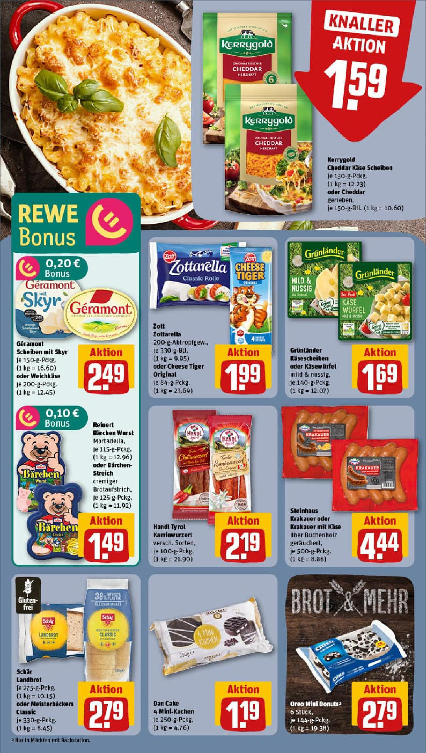 REWE Prospekt ab 01.09.2025 zum Blättern » Angebote | Seite: 12 | Produkte: Geramont, Käse, Donuts, Grunlander REWE Prospekt ab 01.09.2025 zum Blättern » Angebote | Seite: 12 | Produkte: Geramont, Käse, Donuts, Grunlander