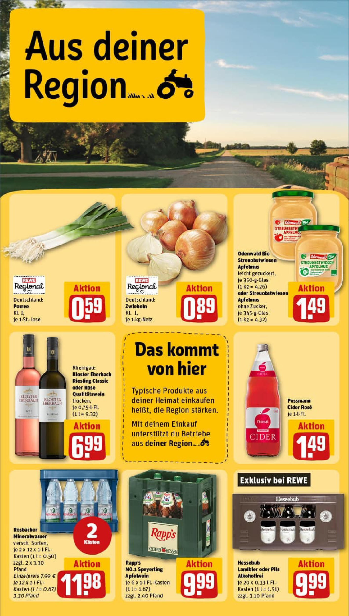 REWE Prospekt ab 01.09.2025 zum Blättern » Angebote | Seite: 20 | Produkte: Pils, Mineralwasser, Apple, Zwiebeln REWE Prospekt ab 01.09.2025 zum Blättern » Angebote | Seite: 20 | Produkte: Pils, Mineralwasser, Apple, Zwiebeln