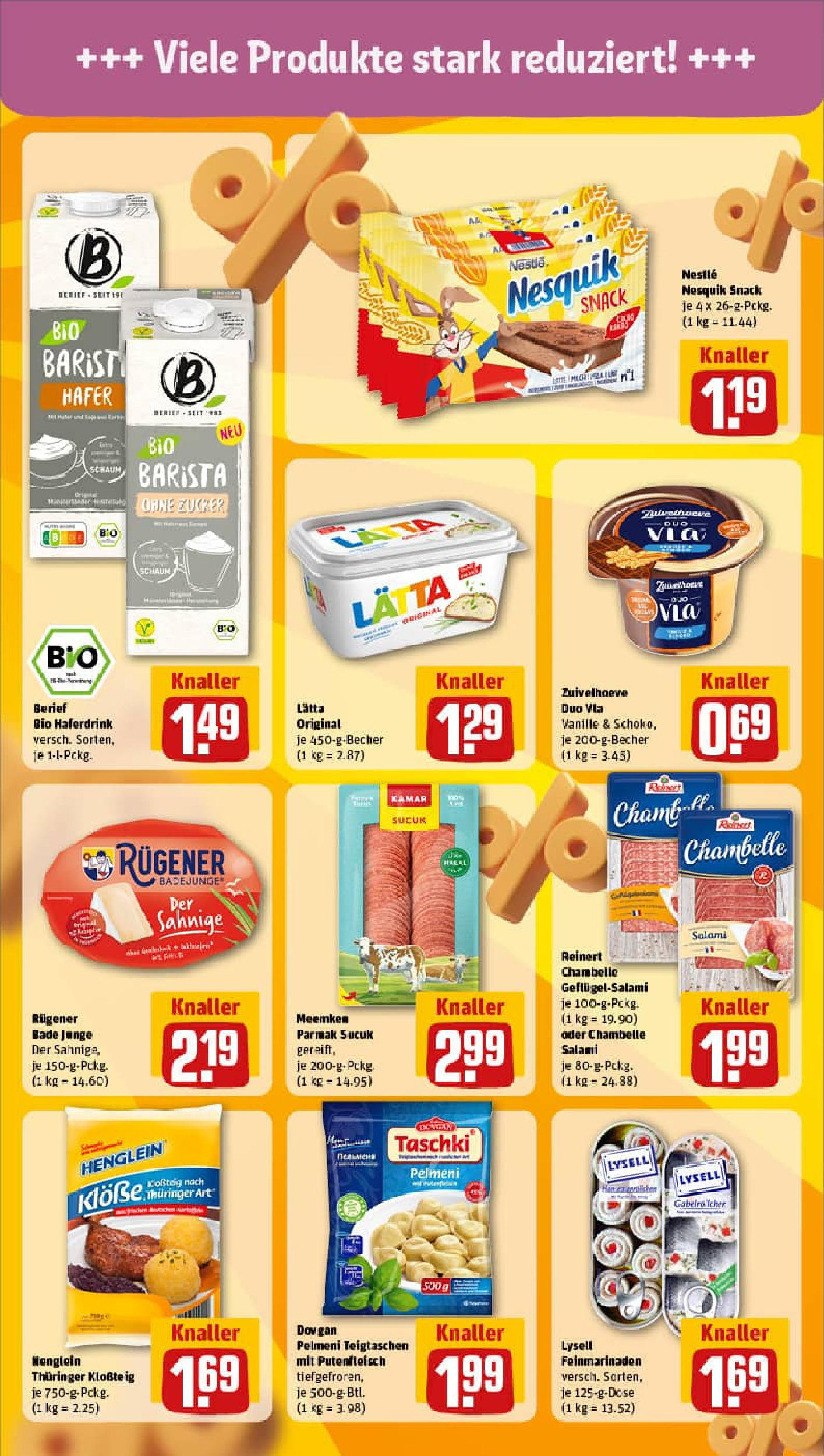 REWE Prospekt ab 01.09.2025 zum Blättern » Angebote | Seite: 19 | Produkte: Nesquik, Pudding, Zucker, Lätta REWE Prospekt ab 01.09.2025 zum Blättern » Angebote | Seite: 19 | Produkte: Nesquik, Pudding, Zucker, Lätta