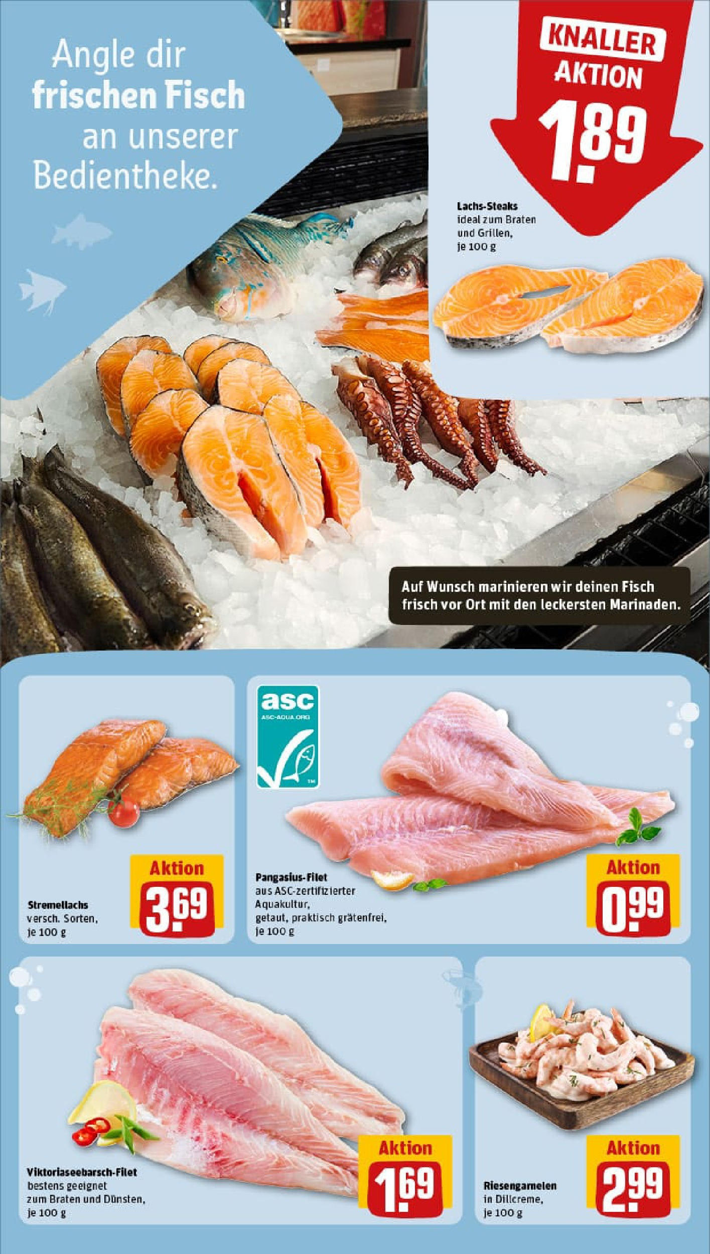 REWE Prospekt ab 01.09.2025 zum Blättern » Angebote | Seite: 29 | Produkte: Fisch, Steak