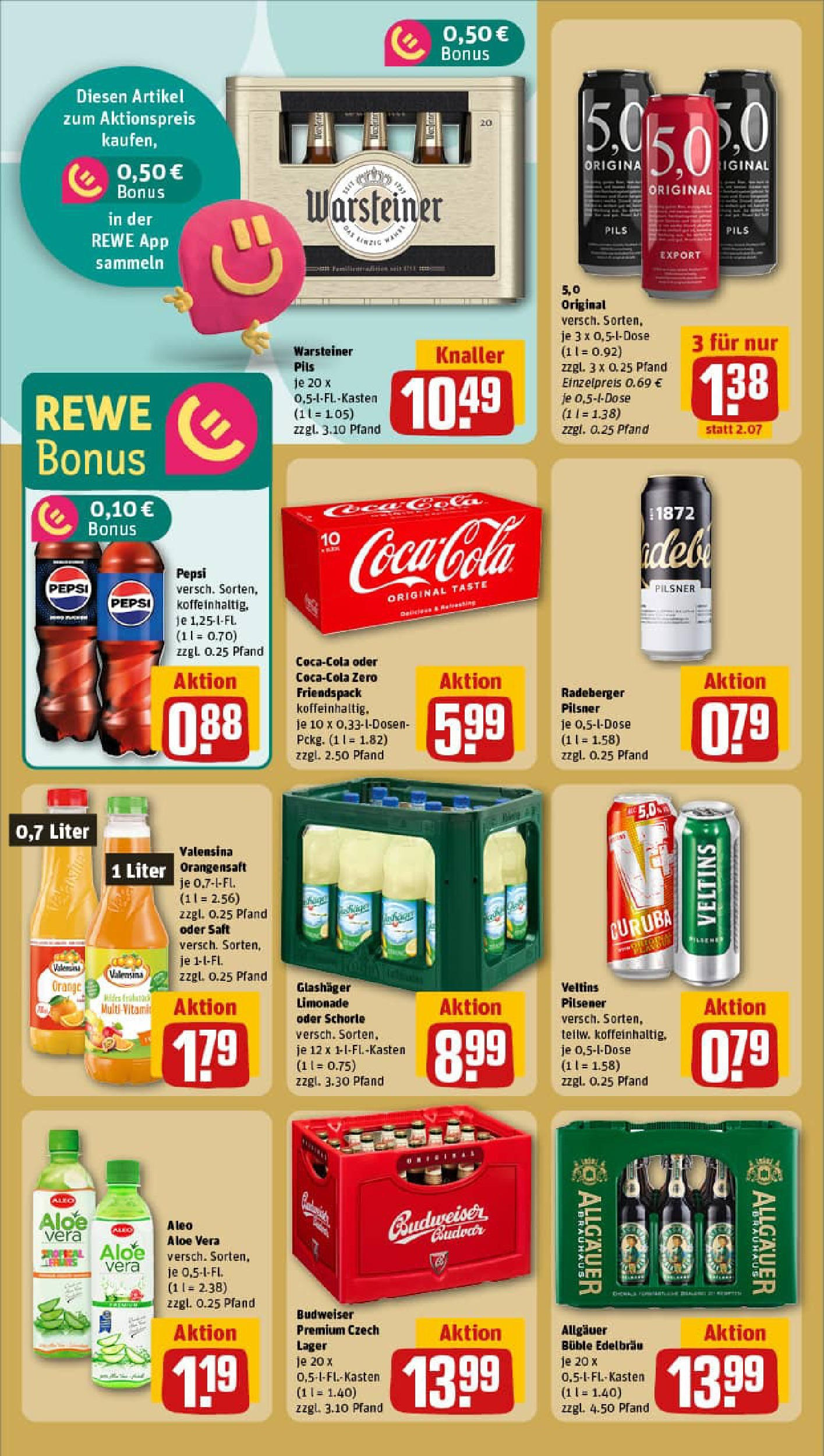 REWE Prospekt ab 01.09.2025 zum Blättern » Angebote | Seite: 20 | Produkte: Pils, Orangensaft, Warsteiner, Veltins REWE Prospekt ab 01.09.2025 zum Blättern » Angebote | Seite: 20 | Produkte: Pils, Orangensaft, Warsteiner, Veltins
