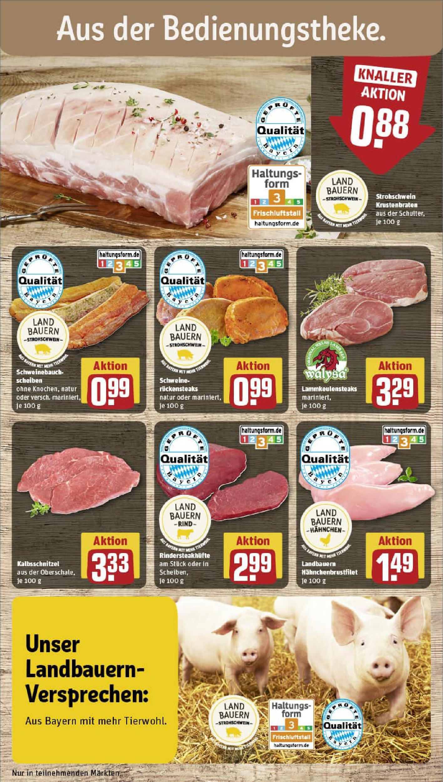 REWE Prospekt ab 01.09.2025 zum Blättern » Angebote | Seite: 8 | Produkte: Hahnchen, Krustenbraten REWE Prospekt ab 01.09.2025 zum Blättern » Angebote | Seite: 8 | Produkte: Hahnchen, Krustenbraten
