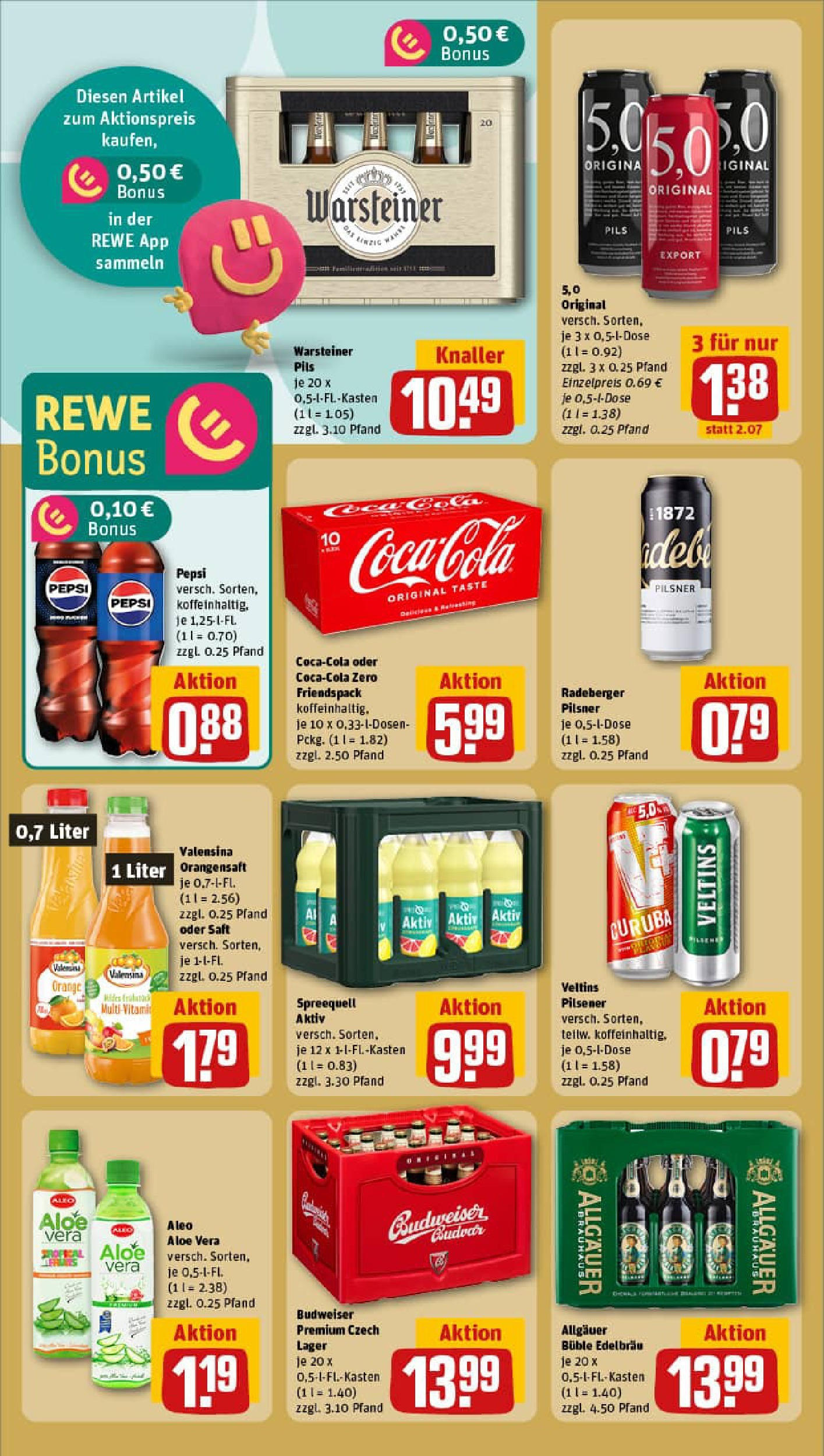 REWE Prospekt ab 01.09.2025 zum Blättern » Angebote | Seite: 22 | Produkte: Pils, Pepsi, Saft, Veltins REWE Prospekt ab 01.09.2025 zum Blättern » Angebote | Seite: 22 | Produkte: Pils, Pepsi, Saft, Veltins