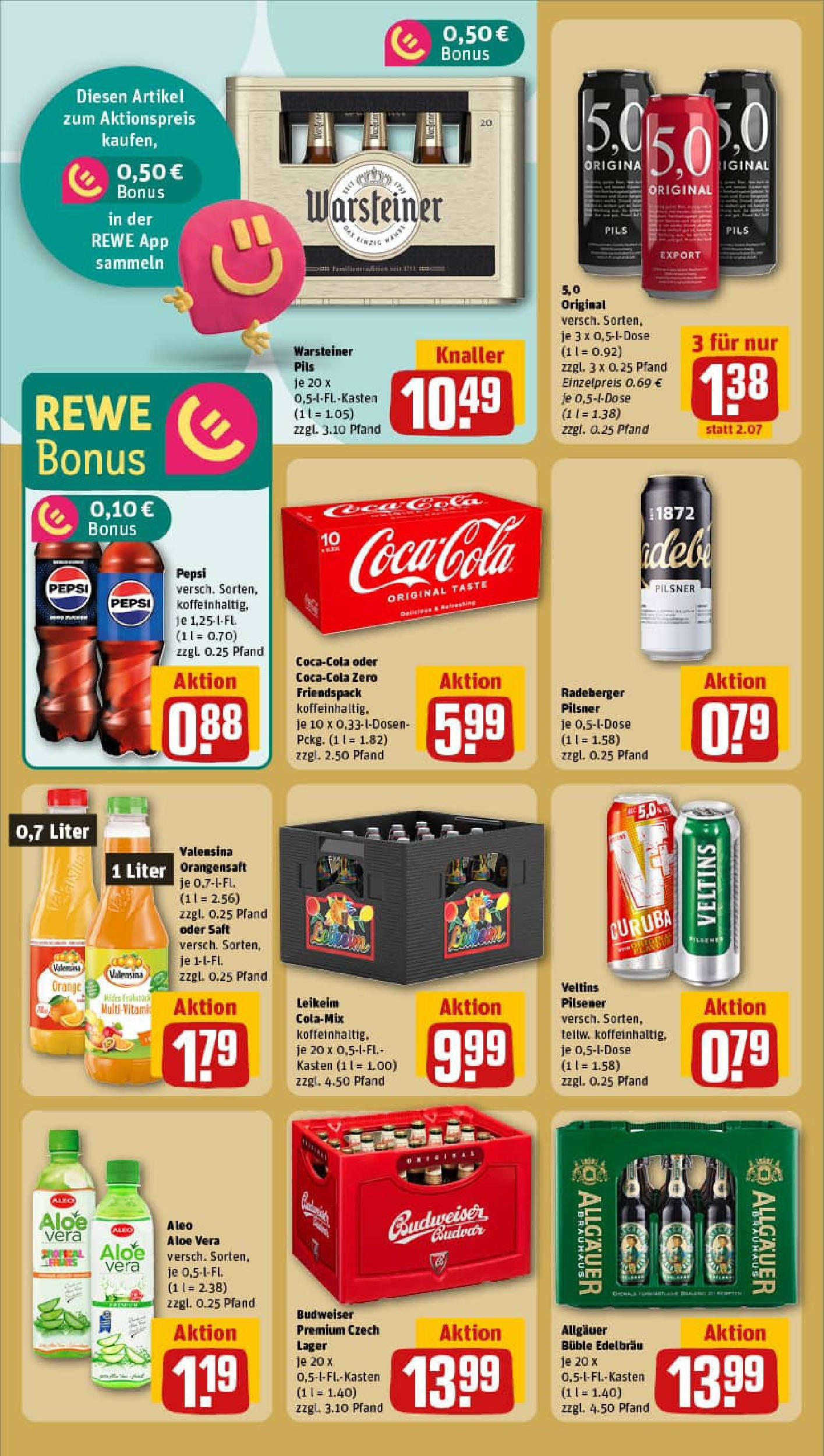 REWE Prospekt ab 01.09.2025 zum Blättern » Angebote | Seite: 20 | Produkte: Orangensaft, Valensina, Budweiser, Radeberger pilsner REWE Prospekt ab 01.09.2025 zum Blättern » Angebote | Seite: 20 | Produkte: Orangensaft, Valensina, Budweiser, Radeberger pilsner