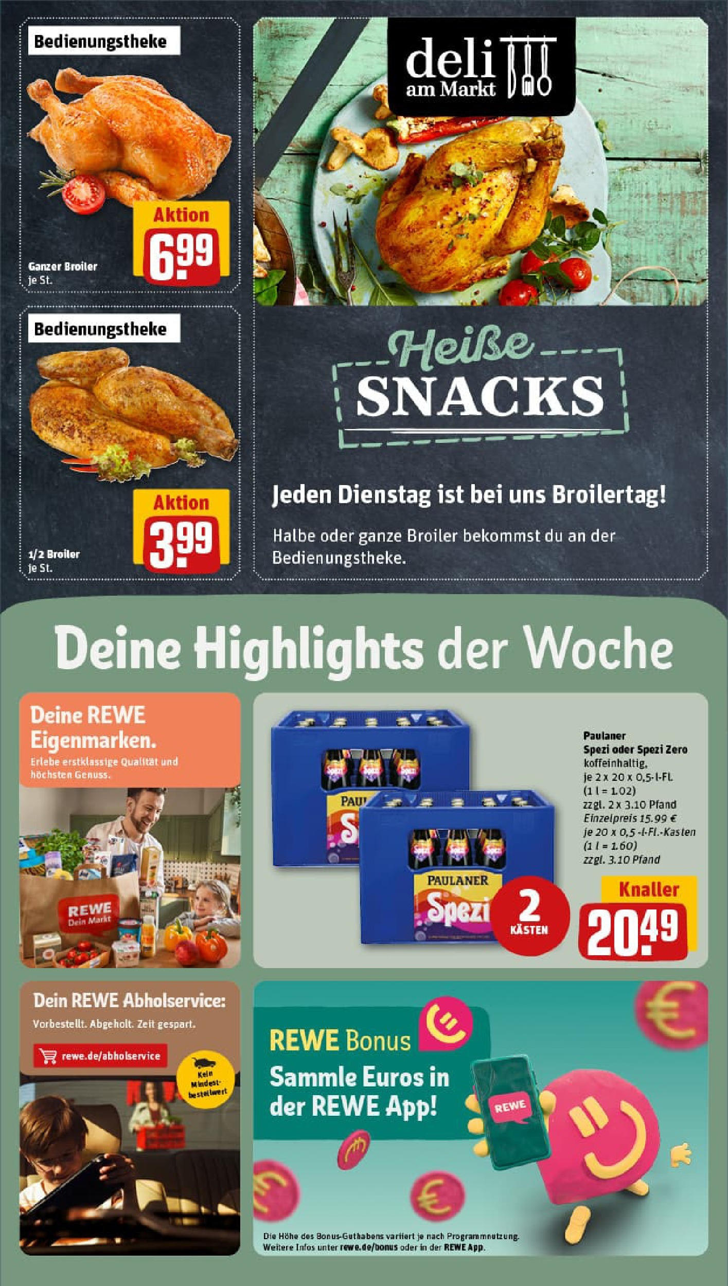 REWE Prospekt ab 01.09.2025 zum Blättern » Angebote | Seite: 33 | Produkte: Grill, Hahnchen, Paulaner spezi, Paulaner