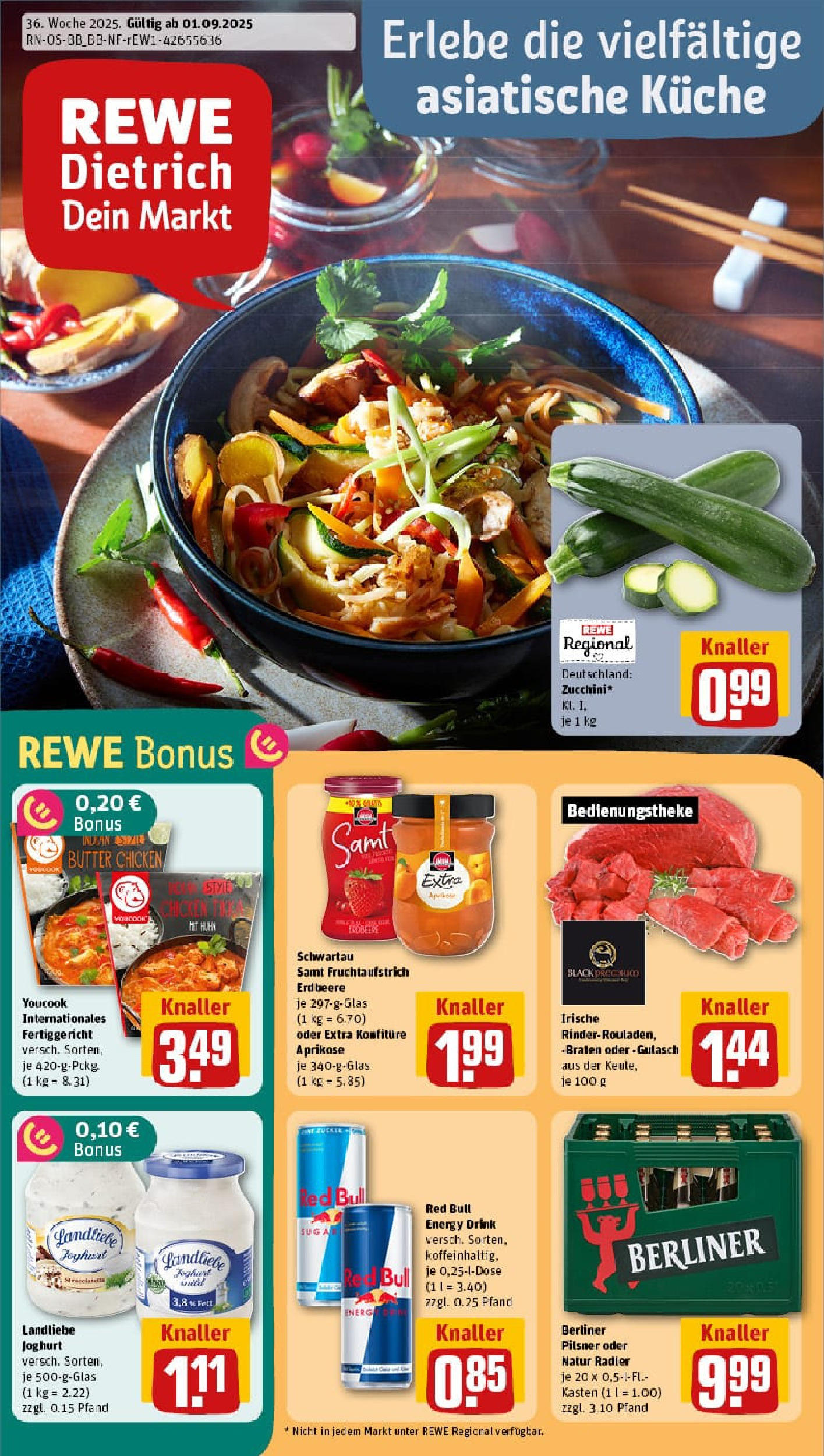 REWE Prospekt ab 01.09.2025 zum Blättern » Angebote | Seite: 1 | Produkte: Berliner, Youcook, Küche, Gulasch REWE Prospekt ab 01.09.2025 zum Blättern » Angebote | Seite: 1 | Produkte: Berliner, Youcook, Küche, Gulasch