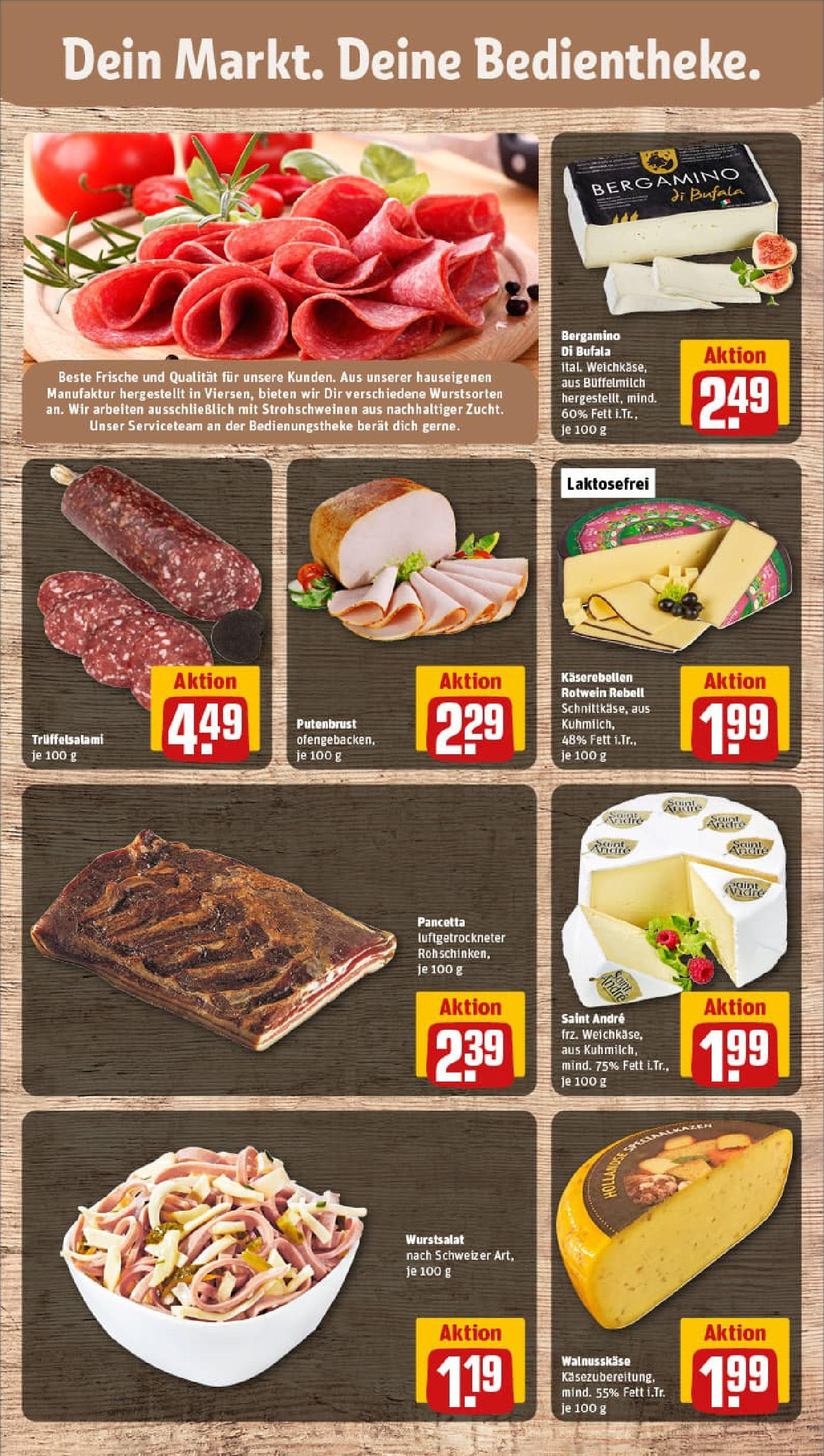 REWE Prospekt ab 01.09.2025 zum Blättern » Angebote | Seite: 11 | Produkte: Rotwein, Salami