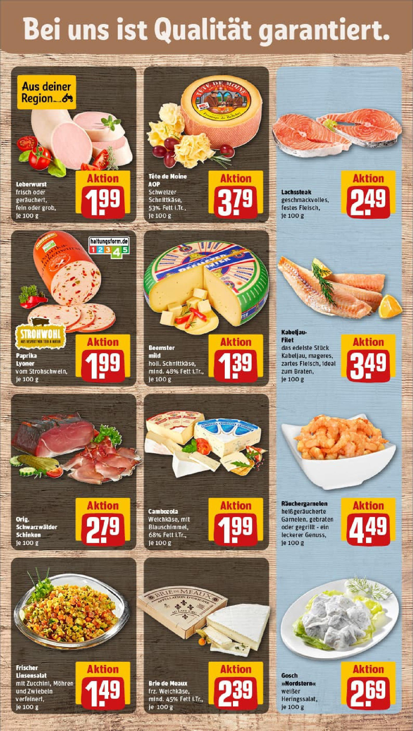 REWE Prospekt ab 01.09.2025 zum Blättern » Angebote | Seite: 11 | Produkte: Mohren, Paprika, Schinken, Steak