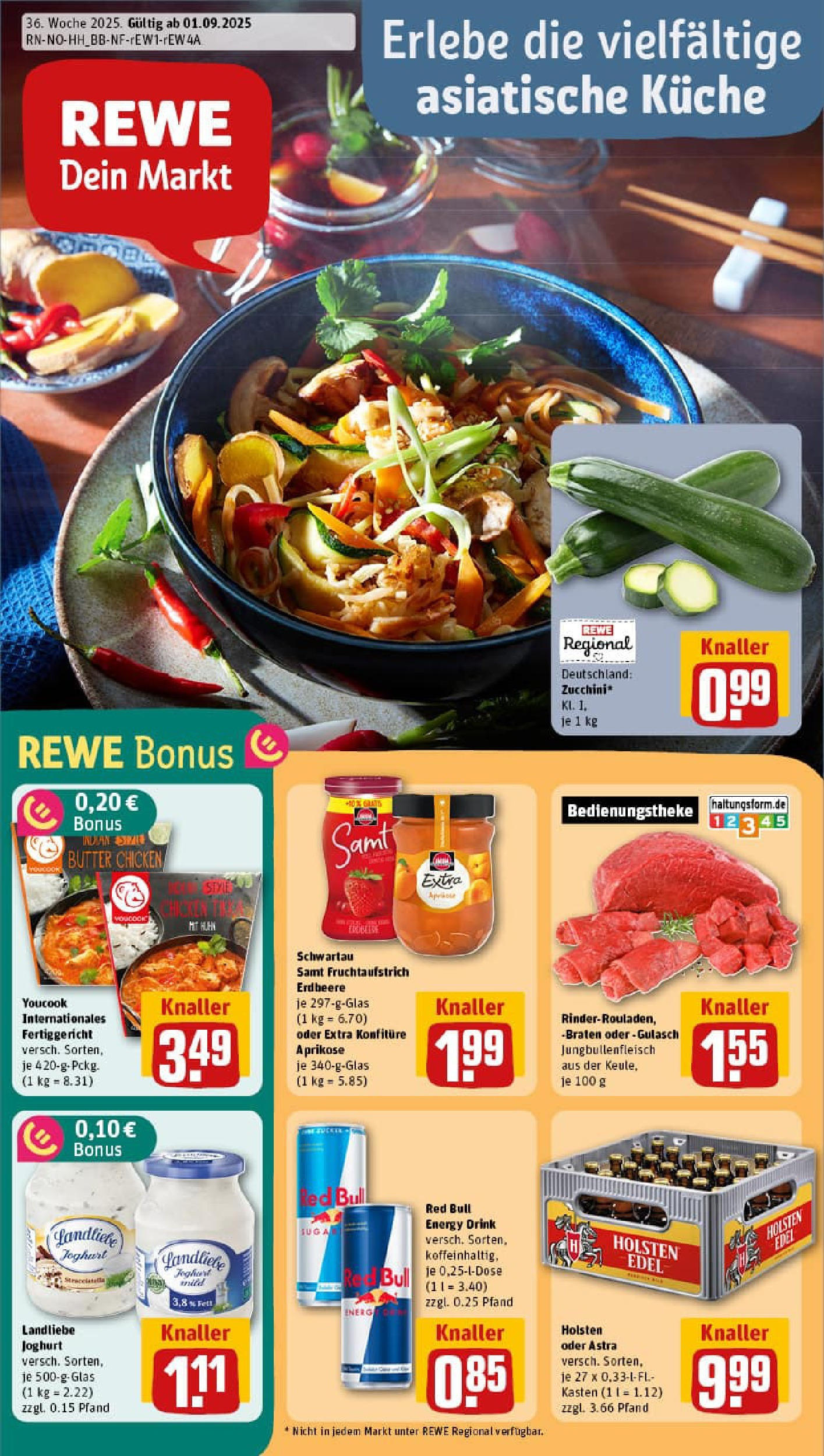 REWE Prospekt ab 01.09.2025 zum Blättern » Angebote | Seite: 1 | Produkte: Youcook, Joghurt, Schwartau samt, Gulasch REWE Prospekt ab 01.09.2025 zum Blättern » Angebote | Seite: 1 | Produkte: Youcook, Joghurt, Schwartau samt, Gulasch