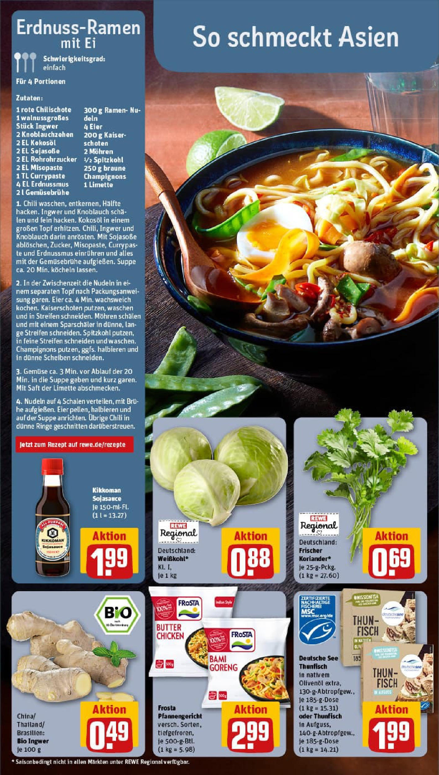 REWE Prospekt ab 01.09.2025 zum Blättern » Angebote | Seite: 16 | Produkte: Frosta, Mohren, Limette, Saft REWE Prospekt ab 01.09.2025 zum Blättern » Angebote | Seite: 16 | Produkte: Frosta, Mohren, Limette, Saft