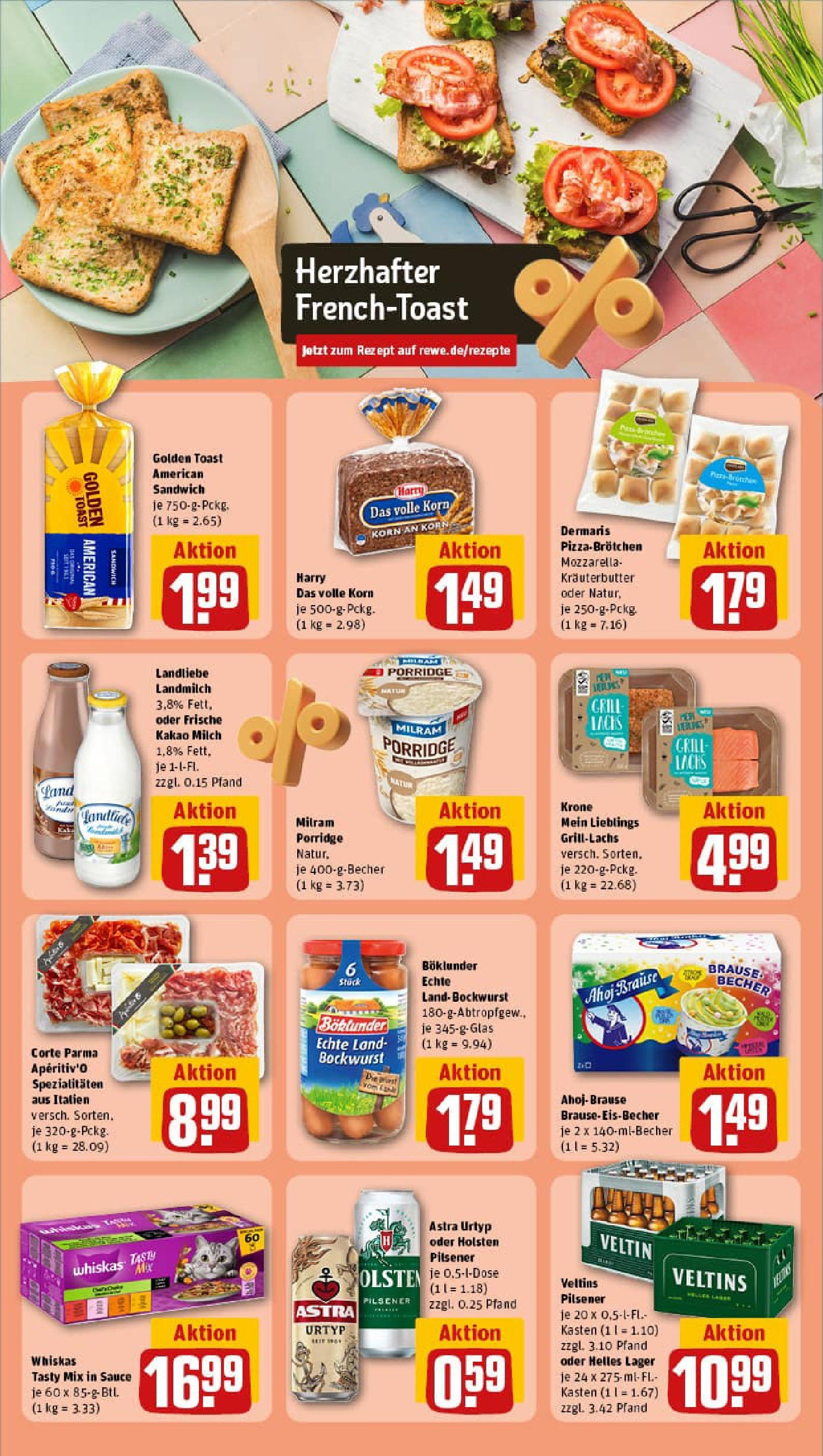 REWE Prospekt ab 01.09.2025 zum Blättern » Angebote | Seite: 21 | Produkte: Grill, Milch, Toast, Kräuterbutter REWE Prospekt ab 01.09.2025 zum Blättern » Angebote | Seite: 21 | Produkte: Grill, Milch, Toast, Kräuterbutter