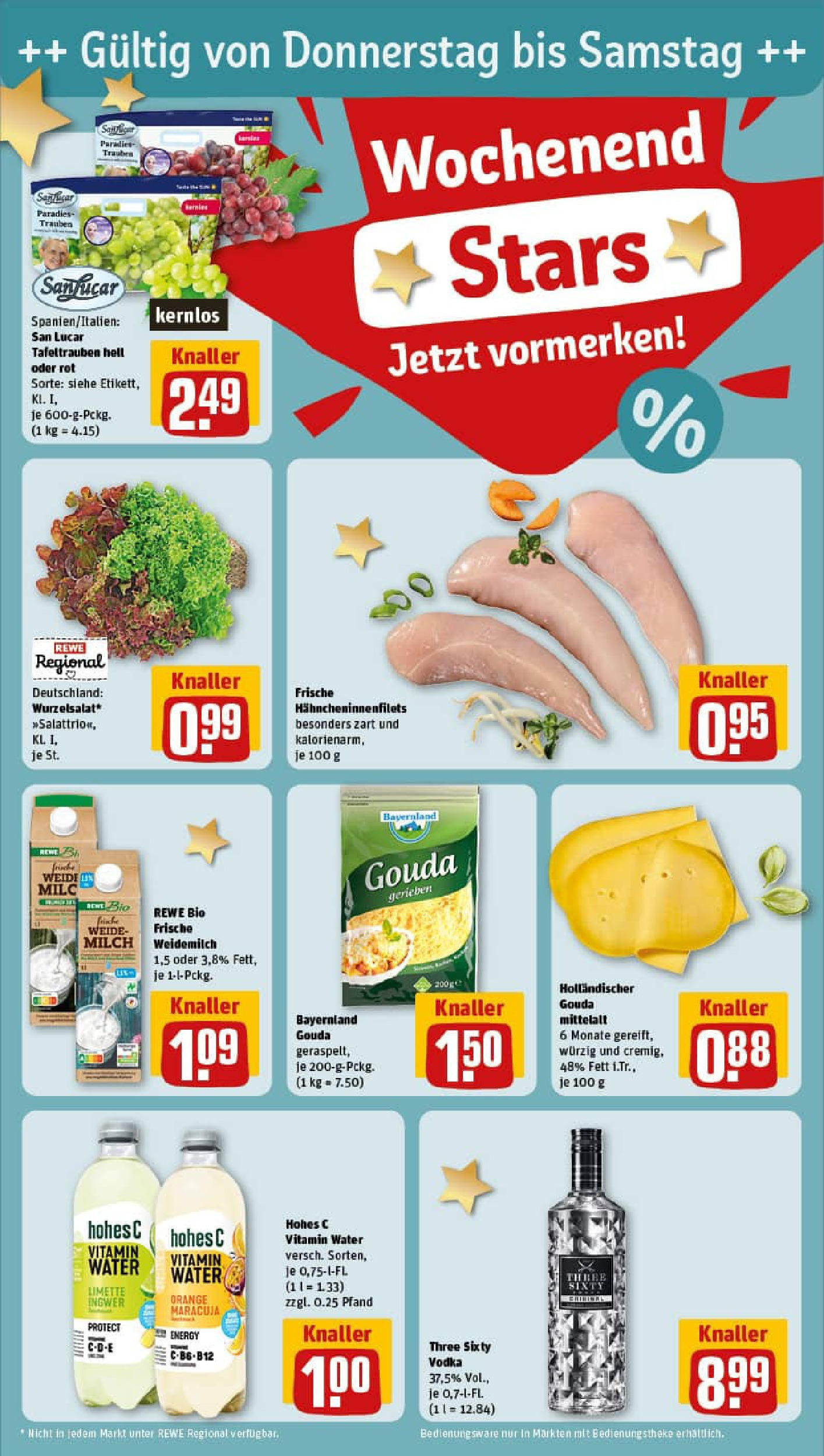 REWE Prospekt ab 01.09.2025 zum Blättern » Angebote | Seite: 30 | Produkte: Milch, Gouda, Limette, Vodka REWE Prospekt ab 01.09.2025 zum Blättern » Angebote | Seite: 30 | Produkte: Milch, Gouda, Limette, Vodka