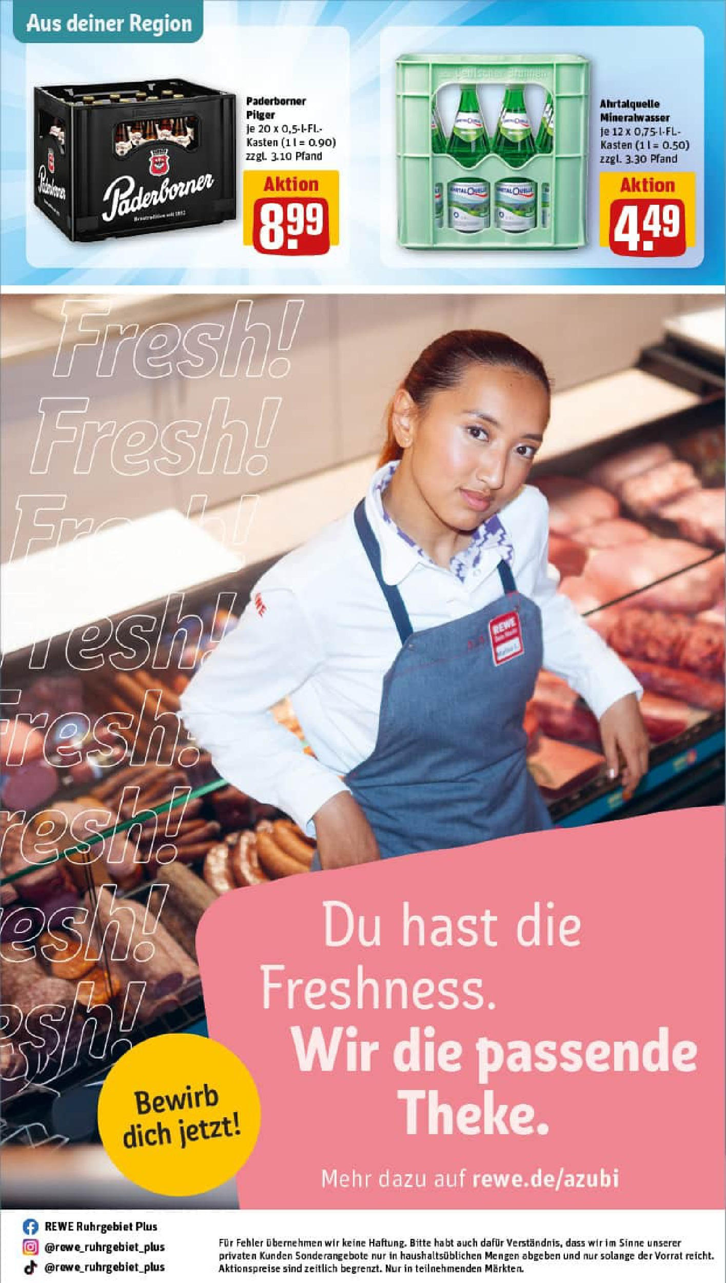 REWE Prospekt ab 01.09.2025 zum Blättern » Angebote | Seite: 35 | Produkte: Mineralwasser REWE Prospekt ab 01.09.2025 zum Blättern » Angebote | Seite: 35 | Produkte: Mineralwasser