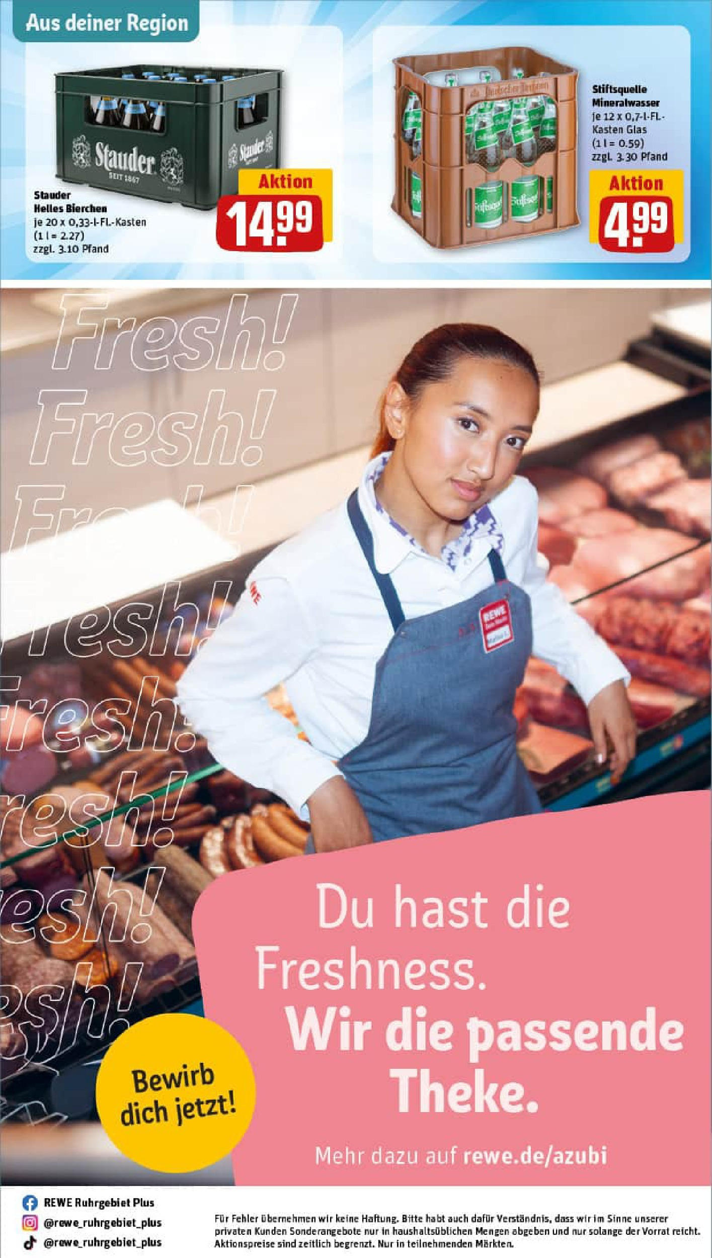 REWE Prospekt ab 01.09.2025 zum Blättern » Angebote | Seite: 33 | Produkte: Mineralwasser REWE Prospekt ab 01.09.2025 zum Blättern » Angebote | Seite: 33 | Produkte: Mineralwasser