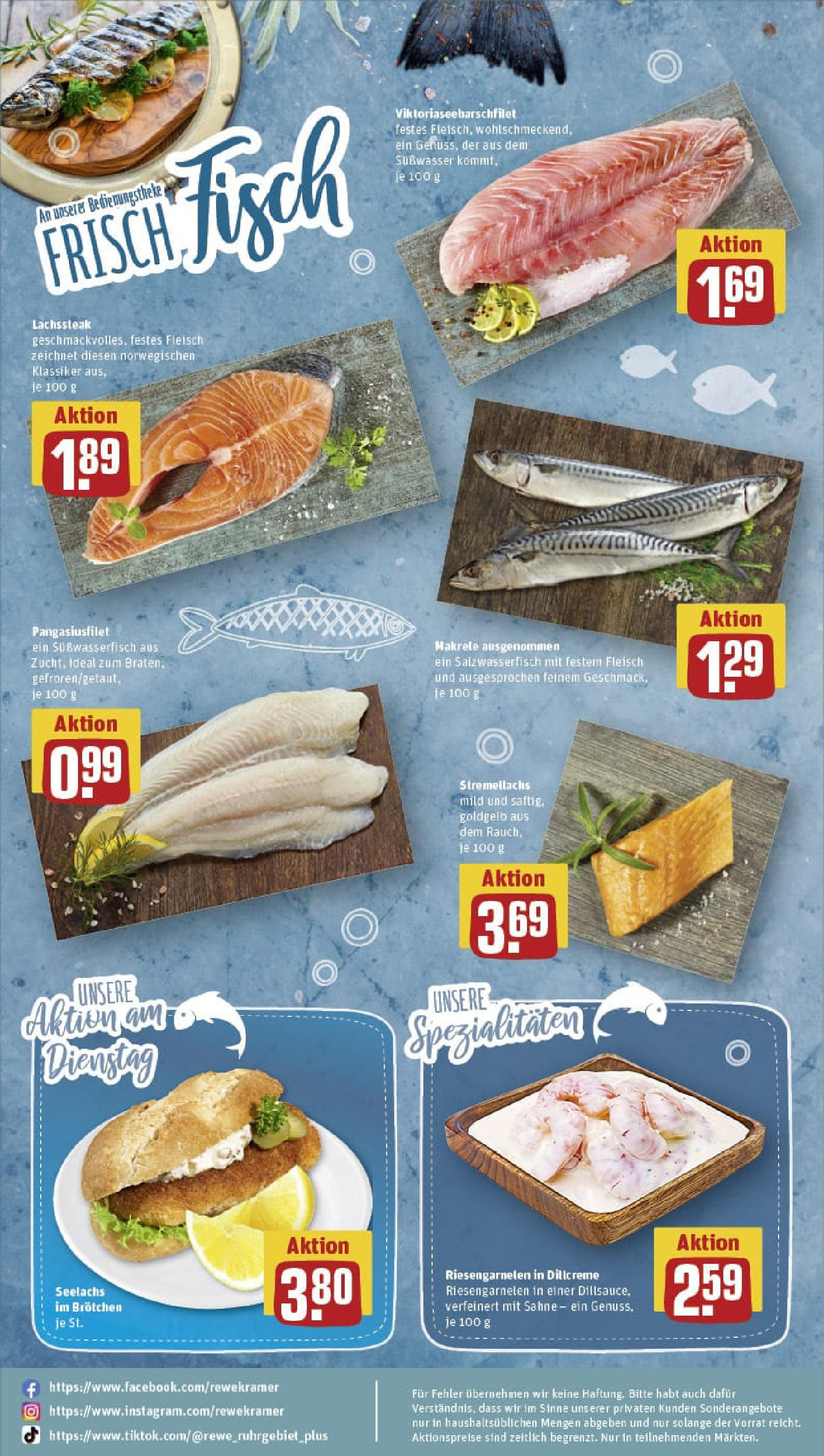 REWE Prospekt ab 01.09.2025 zum Blättern » Angebote | Seite: 33 | Produkte: Fisch, Sahne, Fleisch REWE Prospekt ab 01.09.2025 zum Blättern » Angebote | Seite: 33 | Produkte: Fisch, Sahne, Fleisch