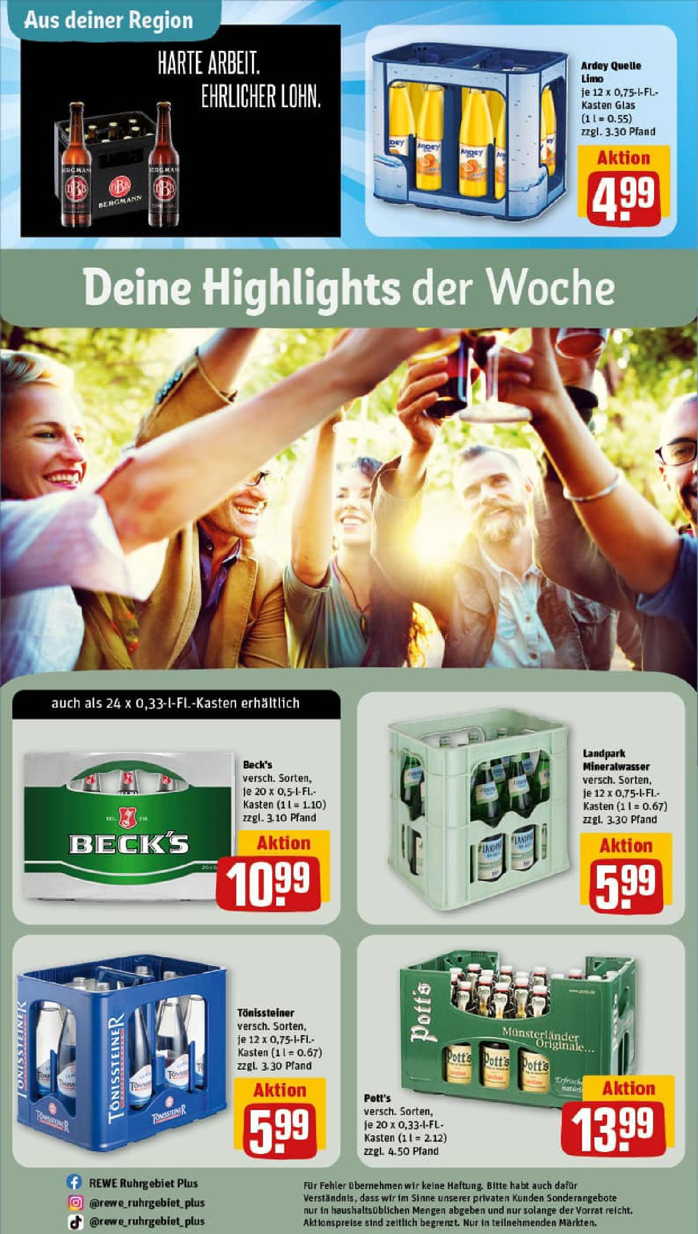 REWE Prospekt ab 01.09.2025 zum Blättern » Angebote | Seite: 34 | Produkte: Mineralwasser REWE Prospekt ab 01.09.2025 zum Blättern » Angebote | Seite: 34 | Produkte: Mineralwasser