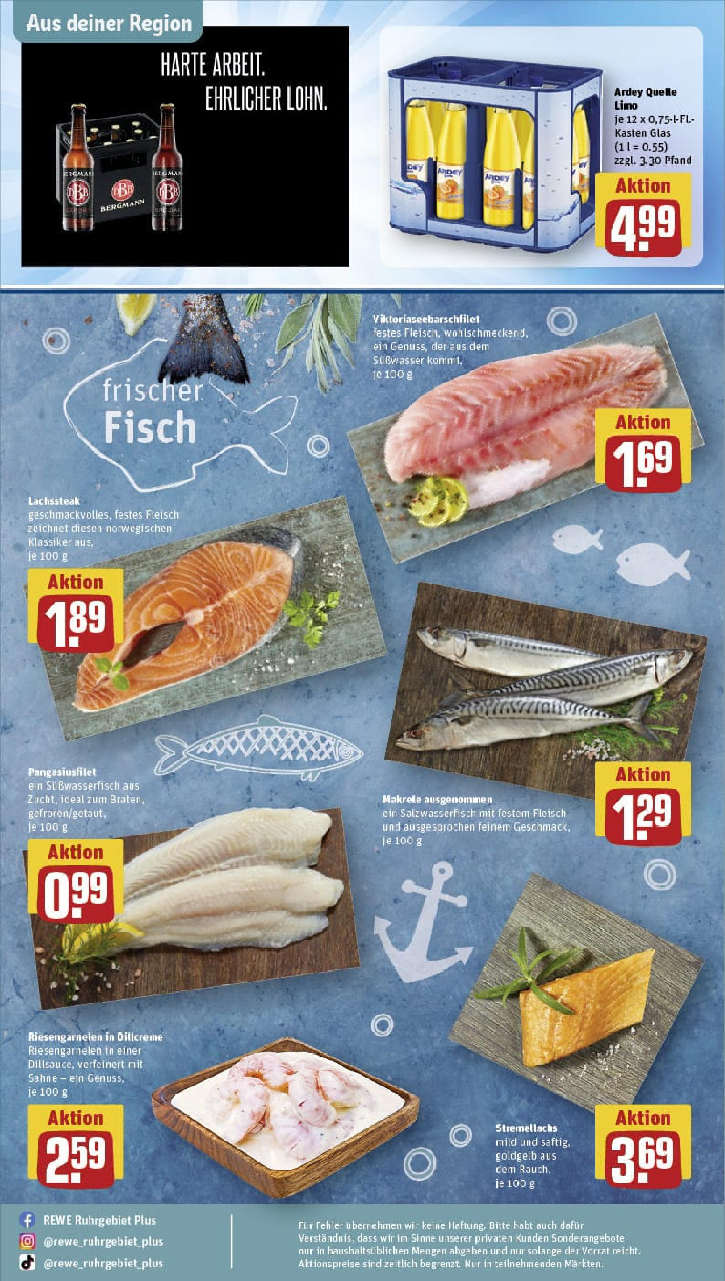 REWE Prospekt ab 01.09.2025 zum Blättern » Angebote | Seite: 33 | Produkte: Dill, Steak, Sahne, Fleisch REWE Prospekt ab 01.09.2025 zum Blättern » Angebote | Seite: 33 | Produkte: Dill, Steak, Sahne, Fleisch