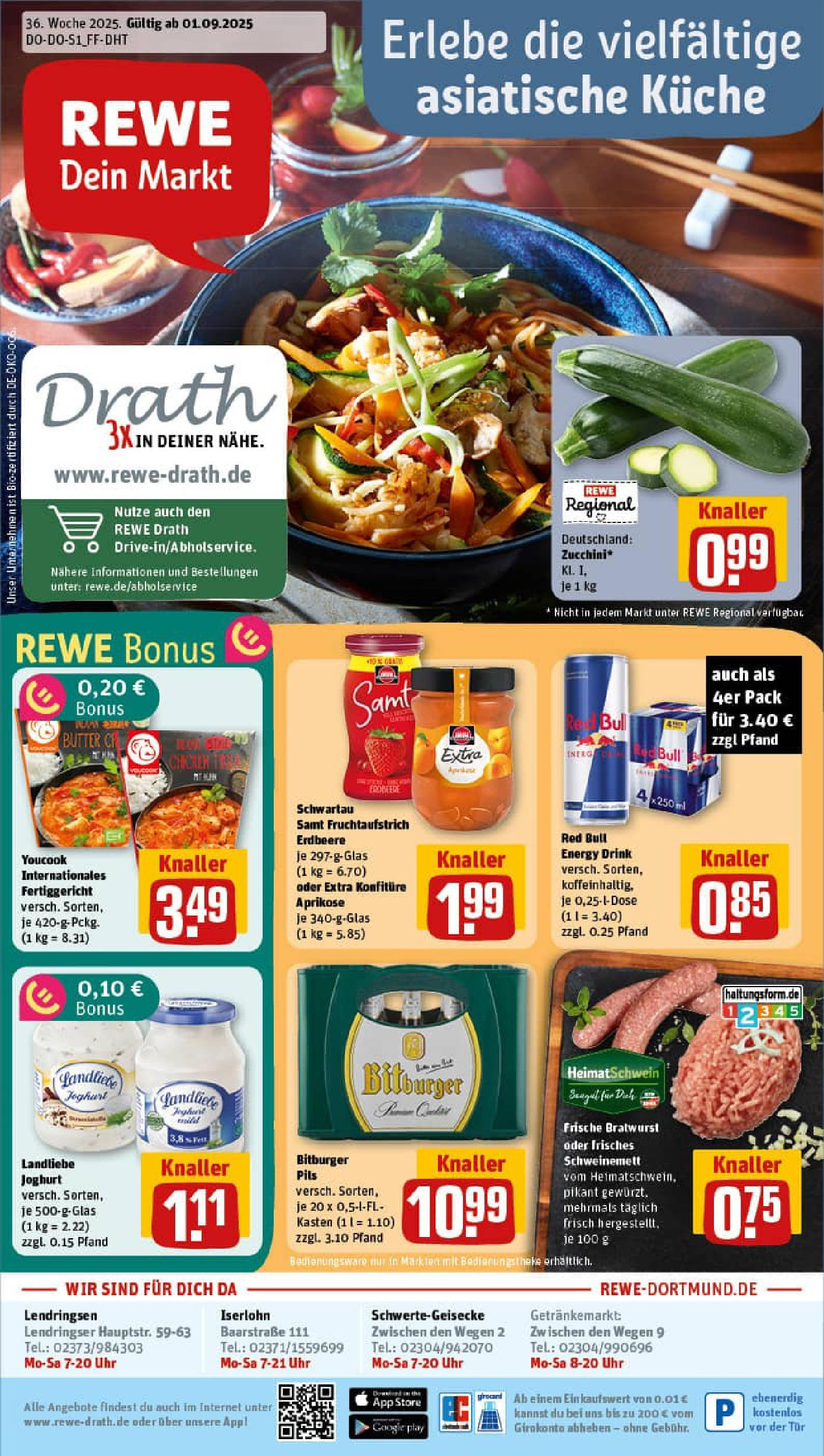 REWE Prospekt ab 01.09.2025 zum Blättern » Angebote | Seite: 1 | Produkte: Joghurt, Küche, Tür, Landliebe joghurt REWE Prospekt ab 01.09.2025 zum Blättern » Angebote | Seite: 1 | Produkte: Joghurt, Küche, Tür, Landliebe joghurt