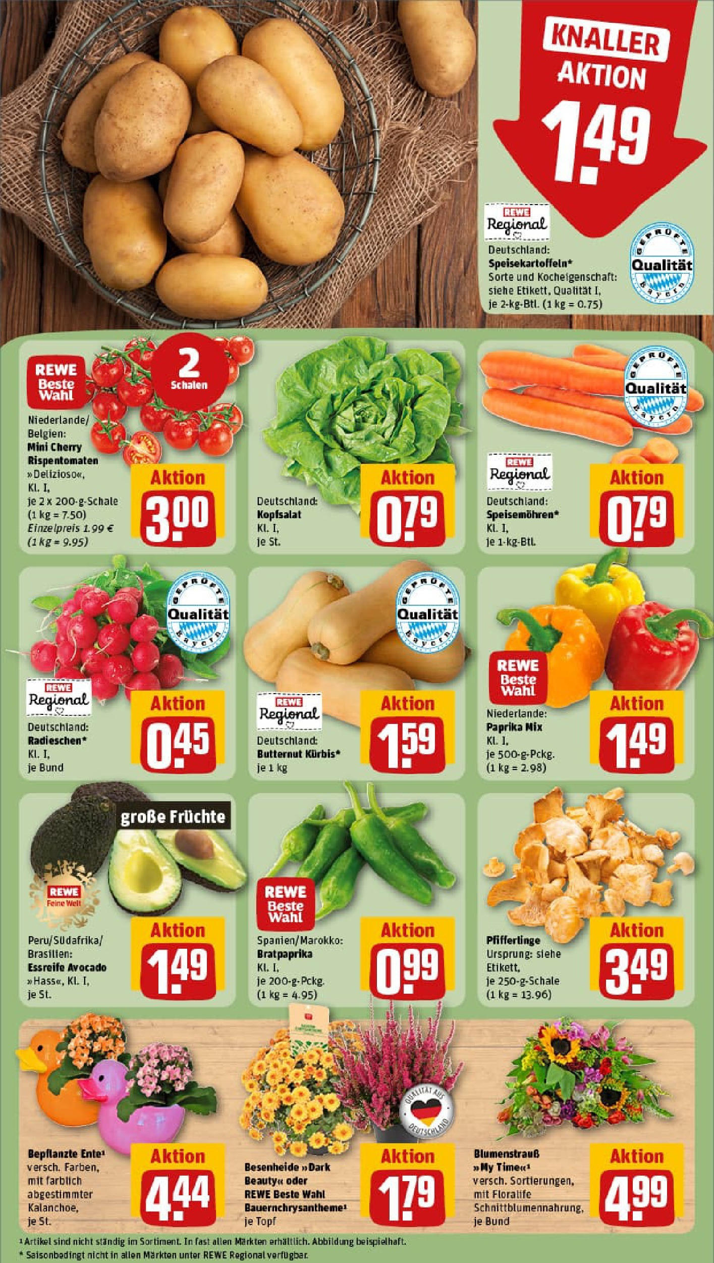 REWE Prospekt ab 01.09.2025 zum Blättern » Angebote | Seite: 5 | Produkte: Avocado, Paprika, Pfifferlinge REWE Prospekt ab 01.09.2025 zum Blättern » Angebote | Seite: 5 | Produkte: Avocado, Paprika, Pfifferlinge