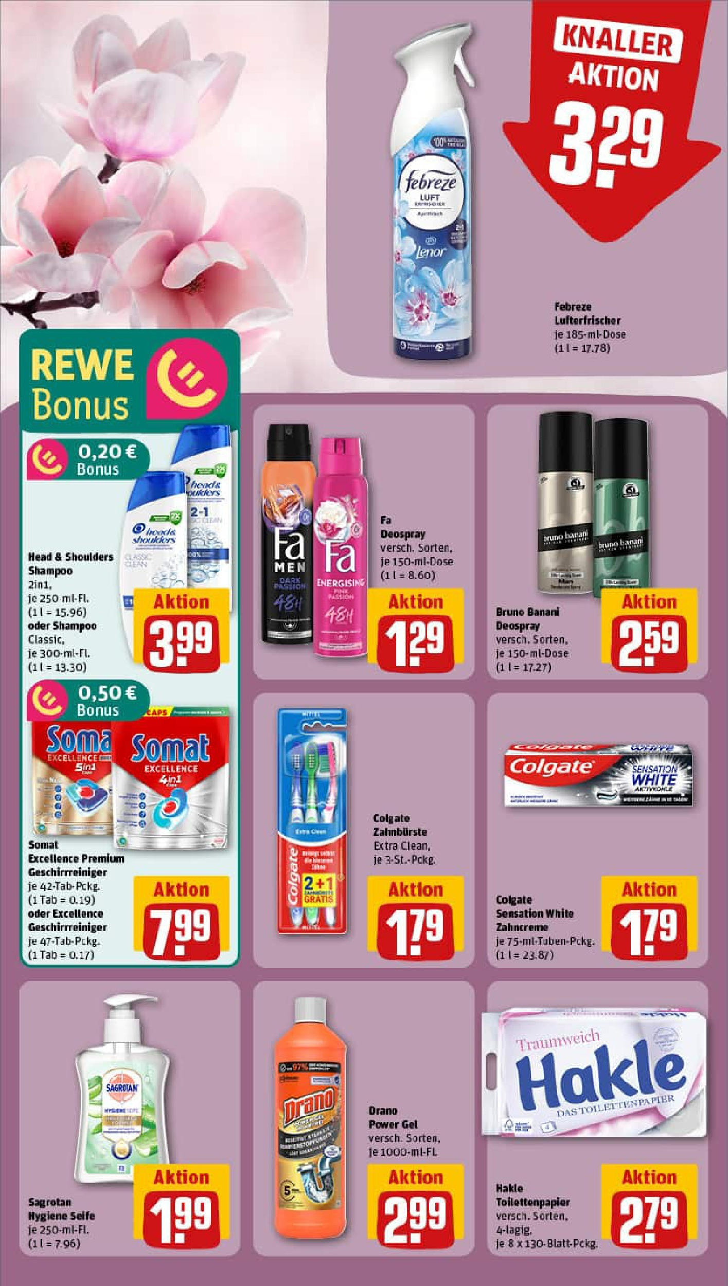 REWE Prospekt ab 01.09.2025 zum Blättern » Angebote | Seite: 12 | Produkte: Lenor, Shampoo, Seife, Toilettenpapier