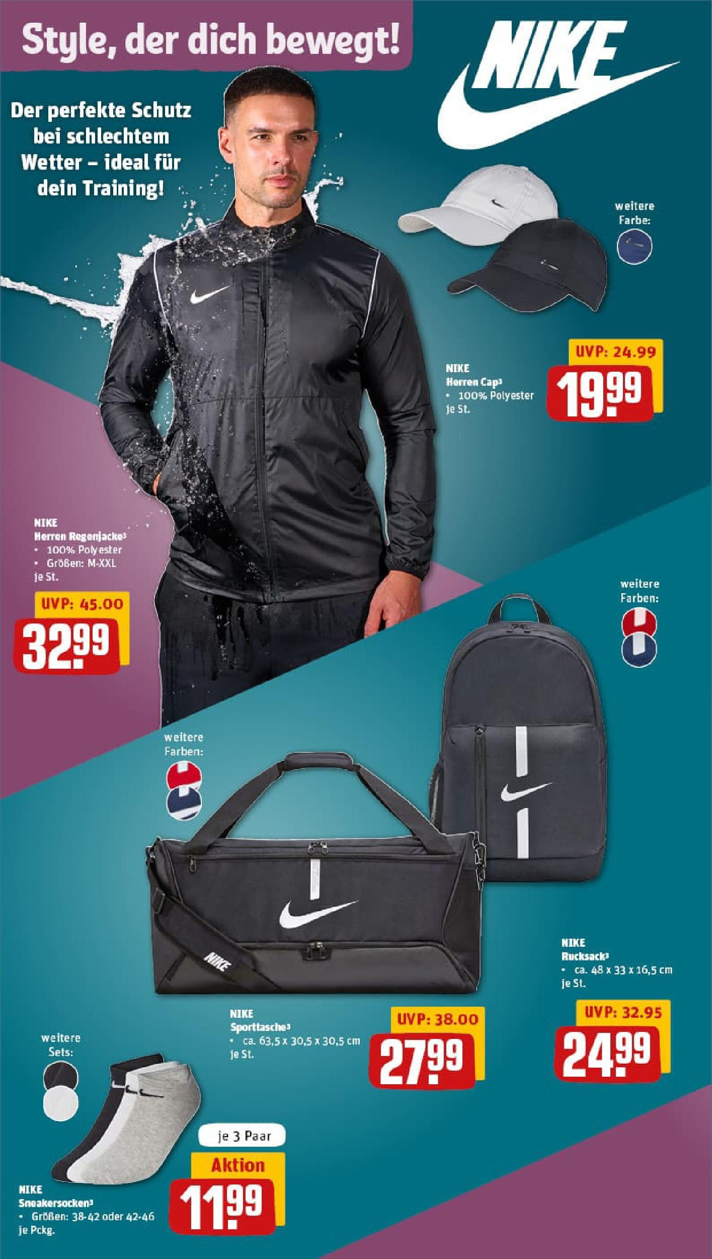 REWE Prospekt ab 01.09.2025 zum Blättern » Angebote | Seite: 38 | Produkte: Regenjacke, Rucksack REWE Prospekt ab 01.09.2025 zum Blättern » Angebote | Seite: 38 | Produkte: Regenjacke, Rucksack