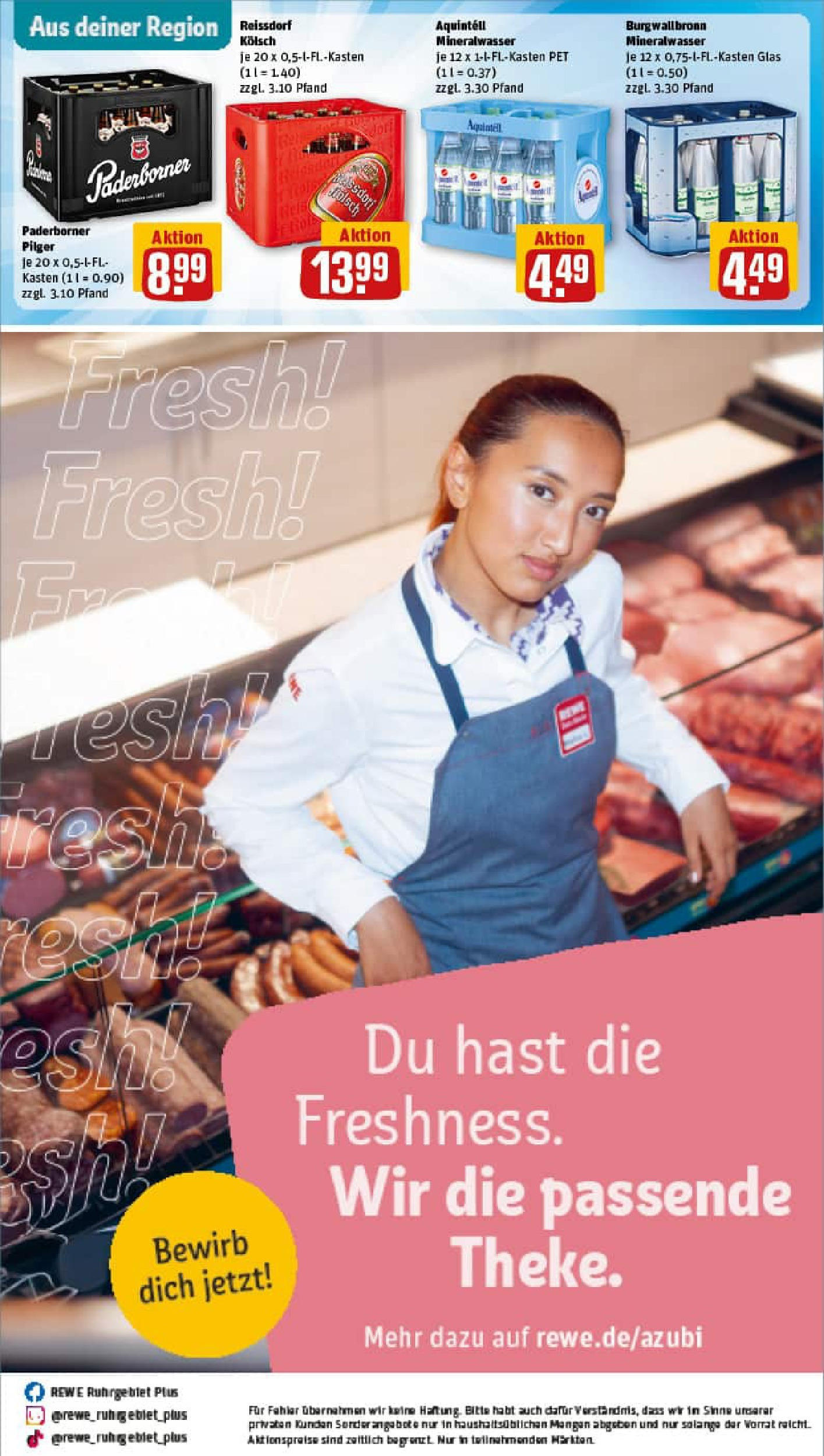 REWE Prospekt ab 01.09.2025 zum Blättern » Angebote | Seite: 40 | Produkte: Mineralwasser REWE Prospekt ab 01.09.2025 zum Blättern » Angebote | Seite: 40 | Produkte: Mineralwasser