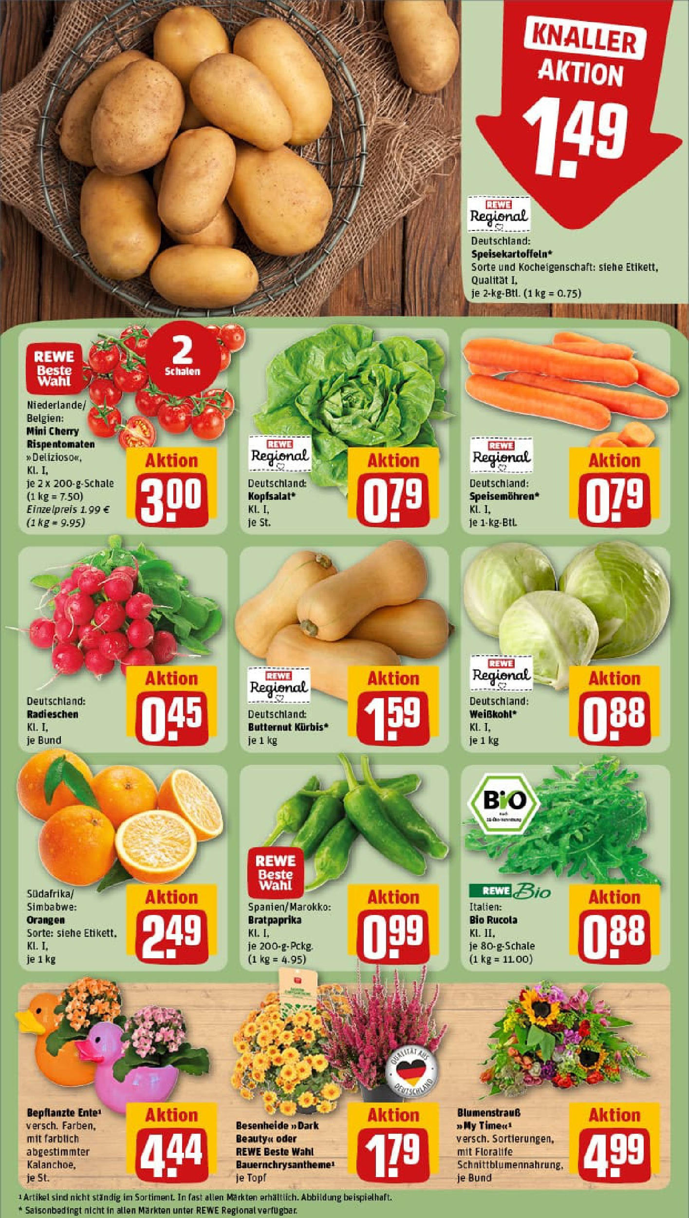 REWE Prospekt ab 01.09.2025 zum Blättern » Angebote | Seite: 5 | Produkte: Rucola, Orangen REWE Prospekt ab 01.09.2025 zum Blättern » Angebote | Seite: 5 | Produkte: Rucola, Orangen