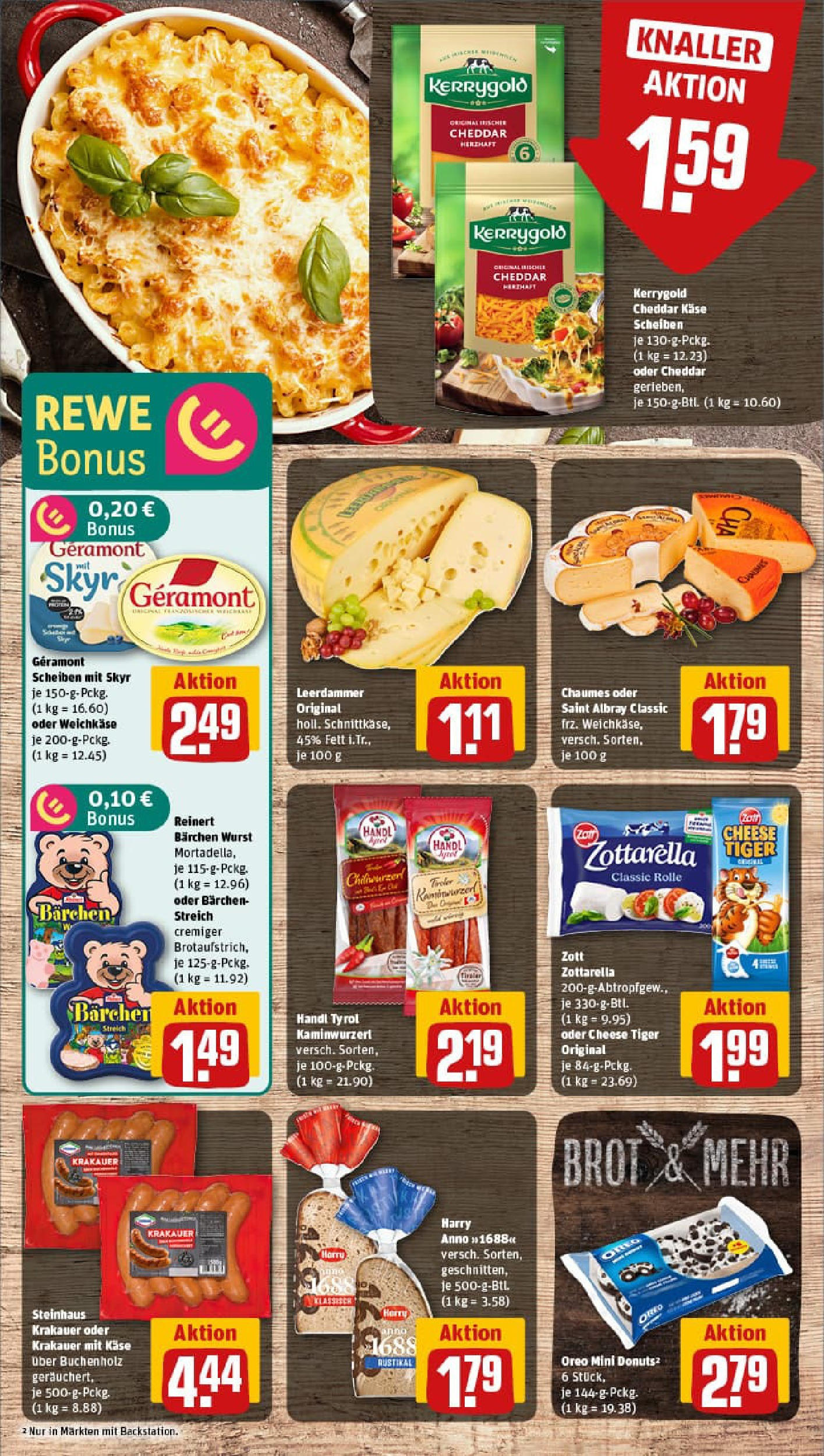 REWE Prospekt ab 01.09.2025 zum Blättern » Angebote | Seite: 7 | Produkte: Leerdammer, Skyr, Donuts, Brot REWE Prospekt ab 01.09.2025 zum Blättern » Angebote | Seite: 7 | Produkte: Leerdammer, Skyr, Donuts, Brot